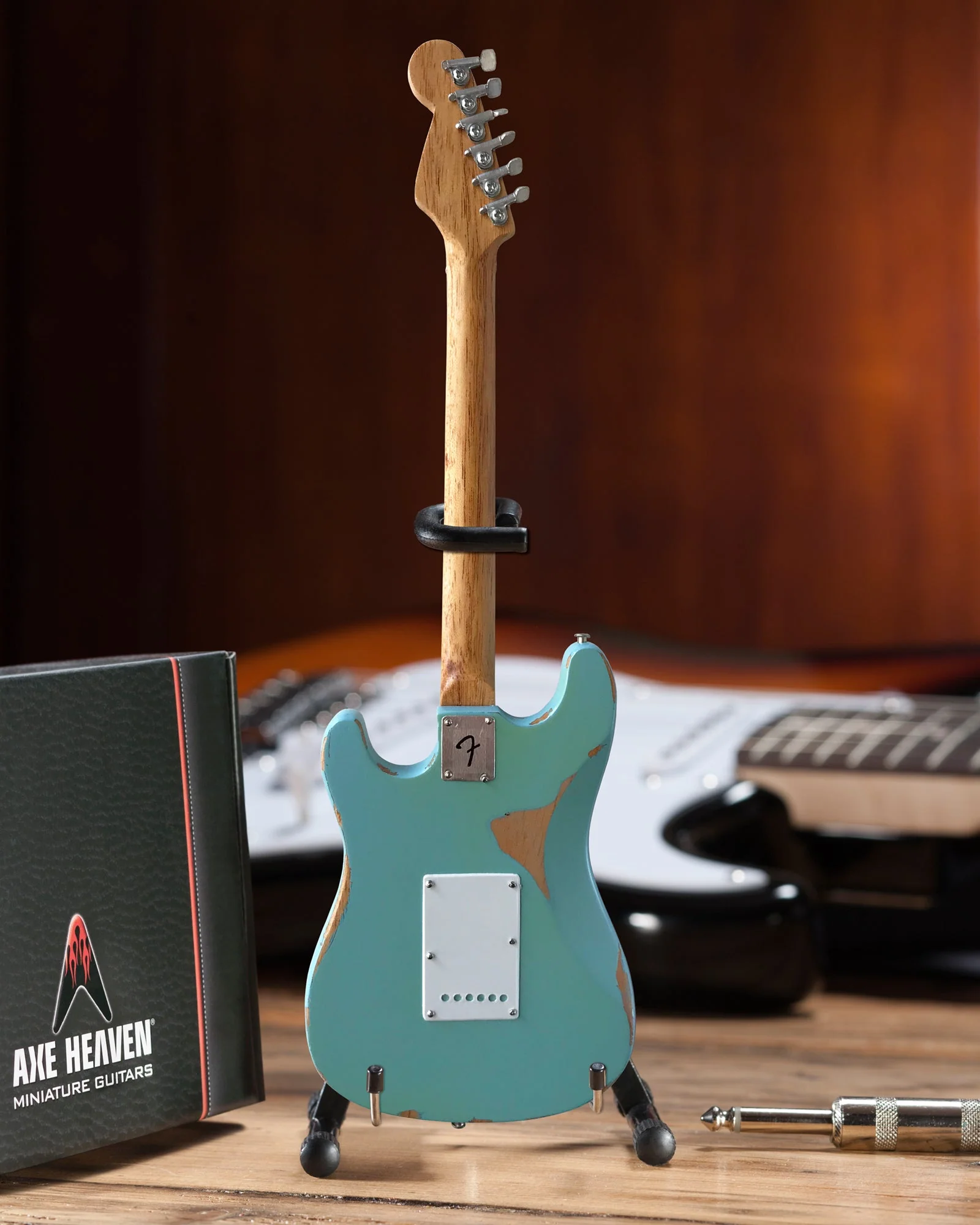 KENNY WAYNE - FENDER™ STRAT™ CROSSROADS BLUE - MINI GUITAR - Image 4