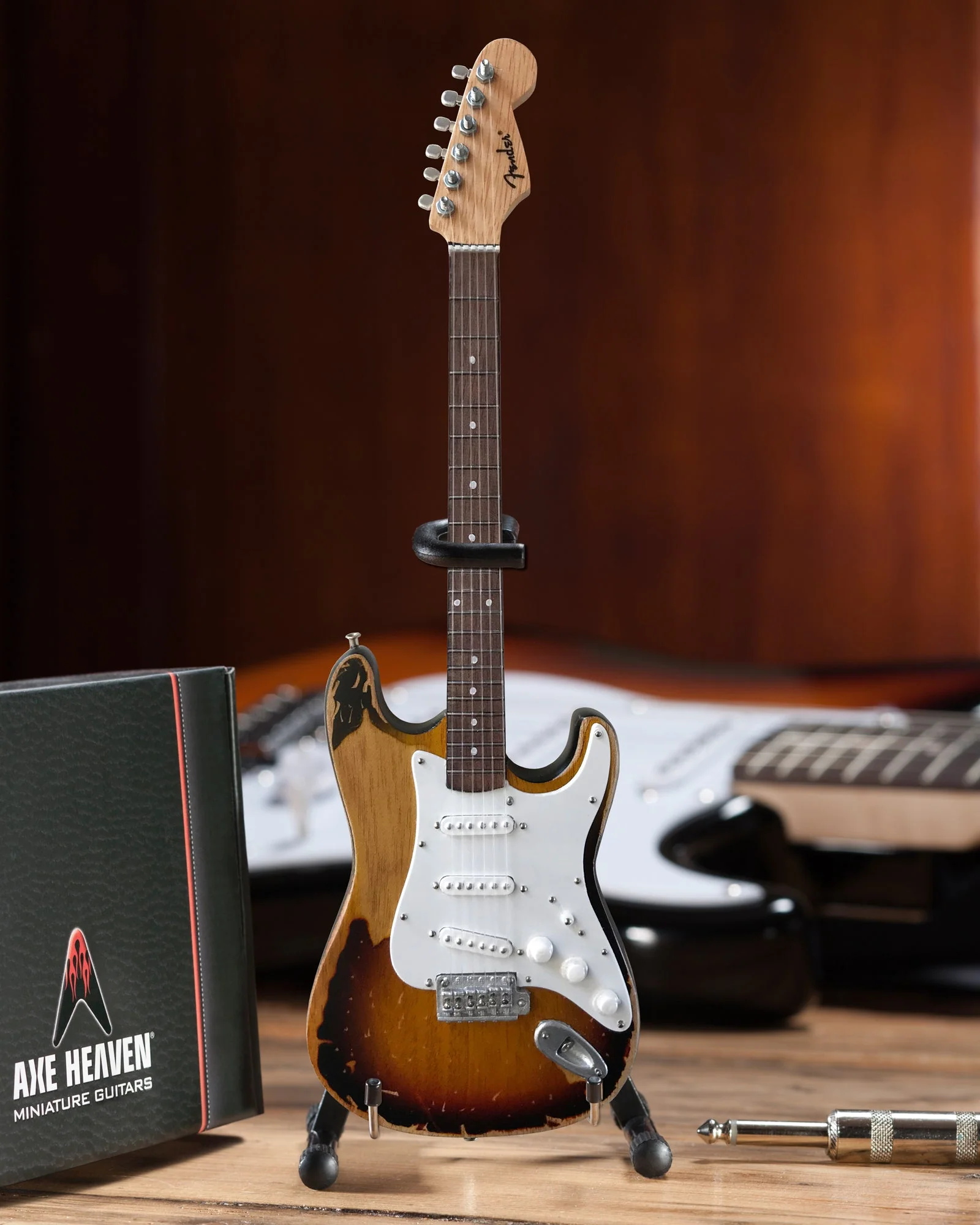 KENNY WAYNE SHEPHERD - FENDER™ STRAT™ VINTAGE 1961 SUNBURST - MINI GUITAR - Image 2