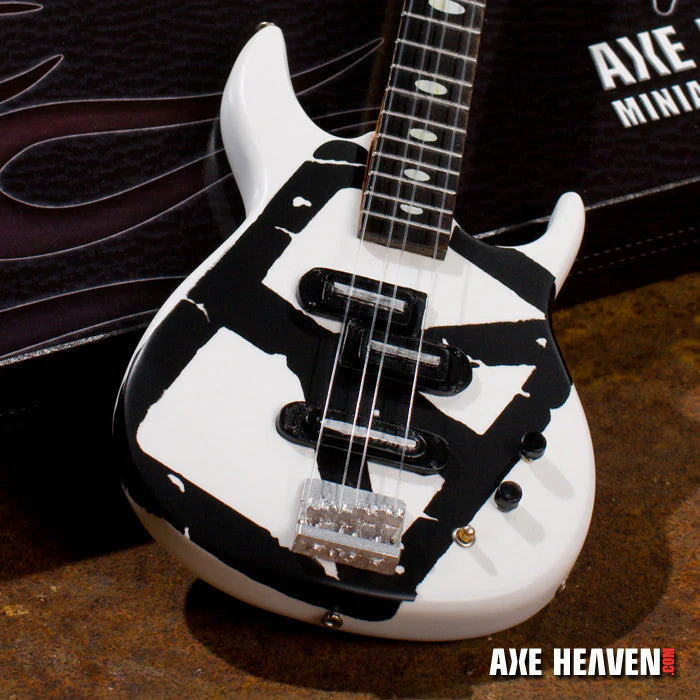 MICHAEL ANTHONY - WHITE CHICKENFOOT - MINI BASS GUITAR - Image 3