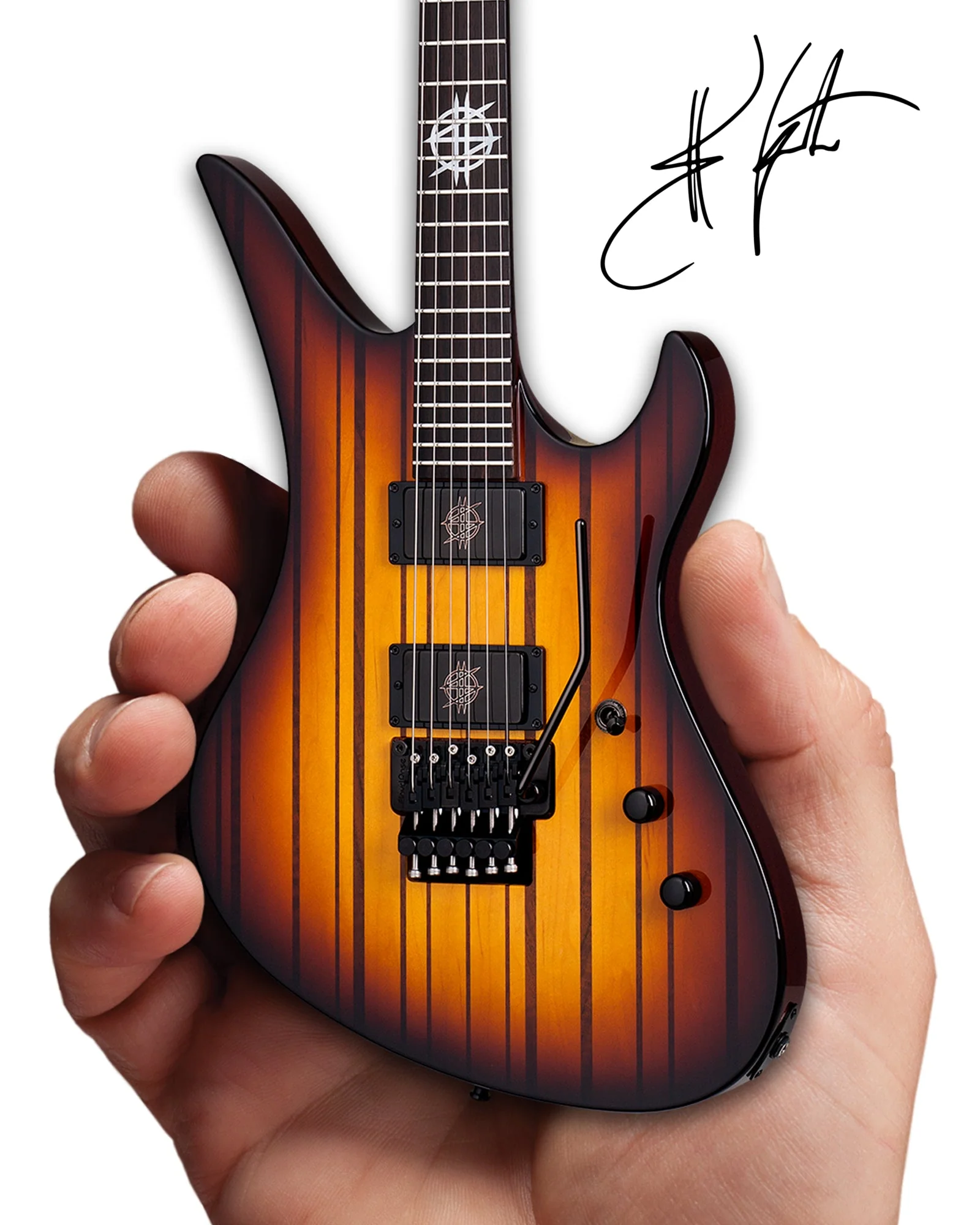 AVENGED SEVENFOLD - SYNYSTER GATES - FR USA SIGNATURE SCHECTER - MINI GUITAR - Image 3