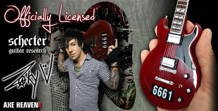 AVENGED SEVENFOLD - ZACKY VENGEANCE - 6661 REISSUE - MINI GUITAR - Image 6