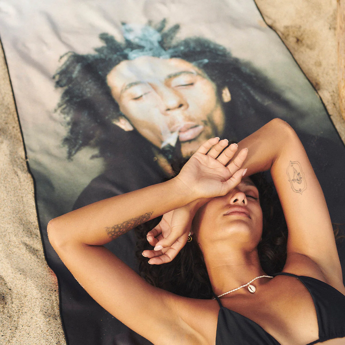 BOB MARLEY x SLOWTIDE - ONE DROP PERFORMANCE QUICK-DRY TRAVEL TOWEL - Image 4