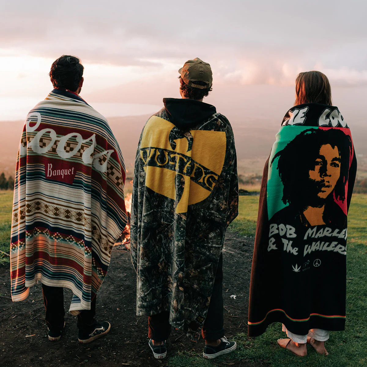 BOB MARLEY x SLOWTIDE - ONE LOVE POLAR FLEECE THROW BLANKET - Image 4