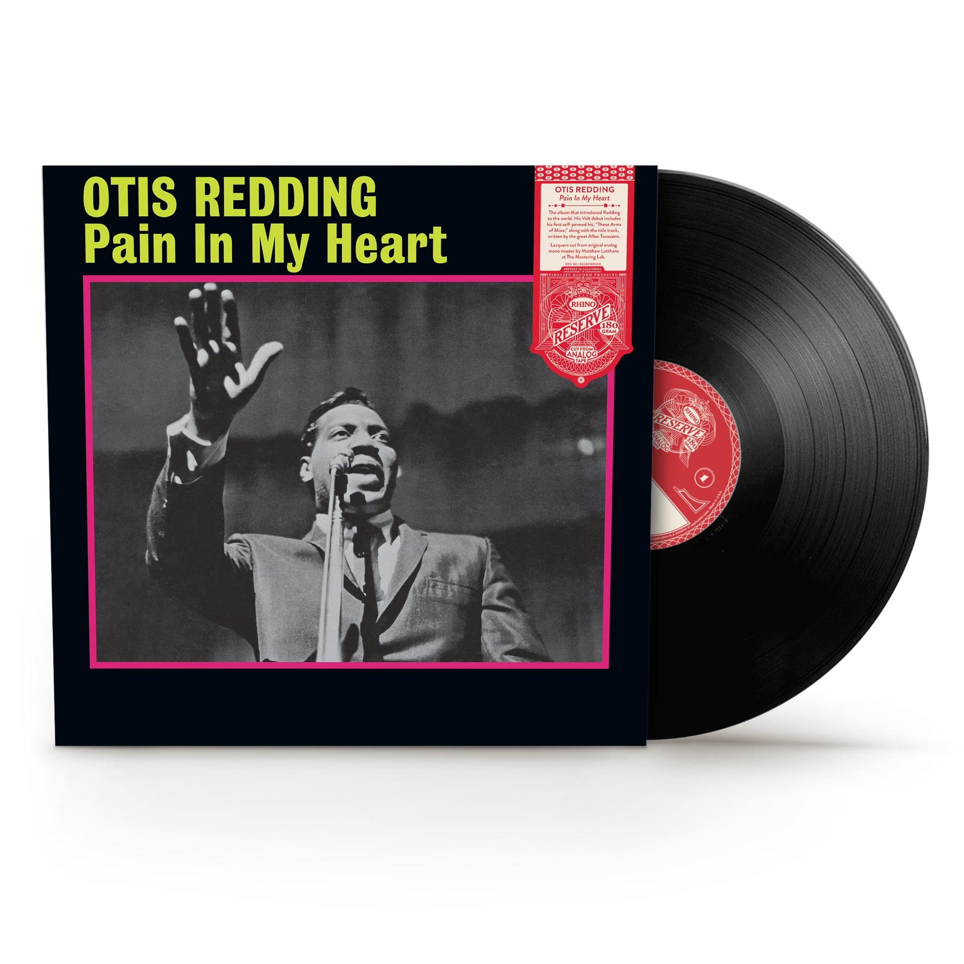 OTIS REDDING - PAIN IN MY HEART - RHINO RESERVE EDITION - VINYL LP