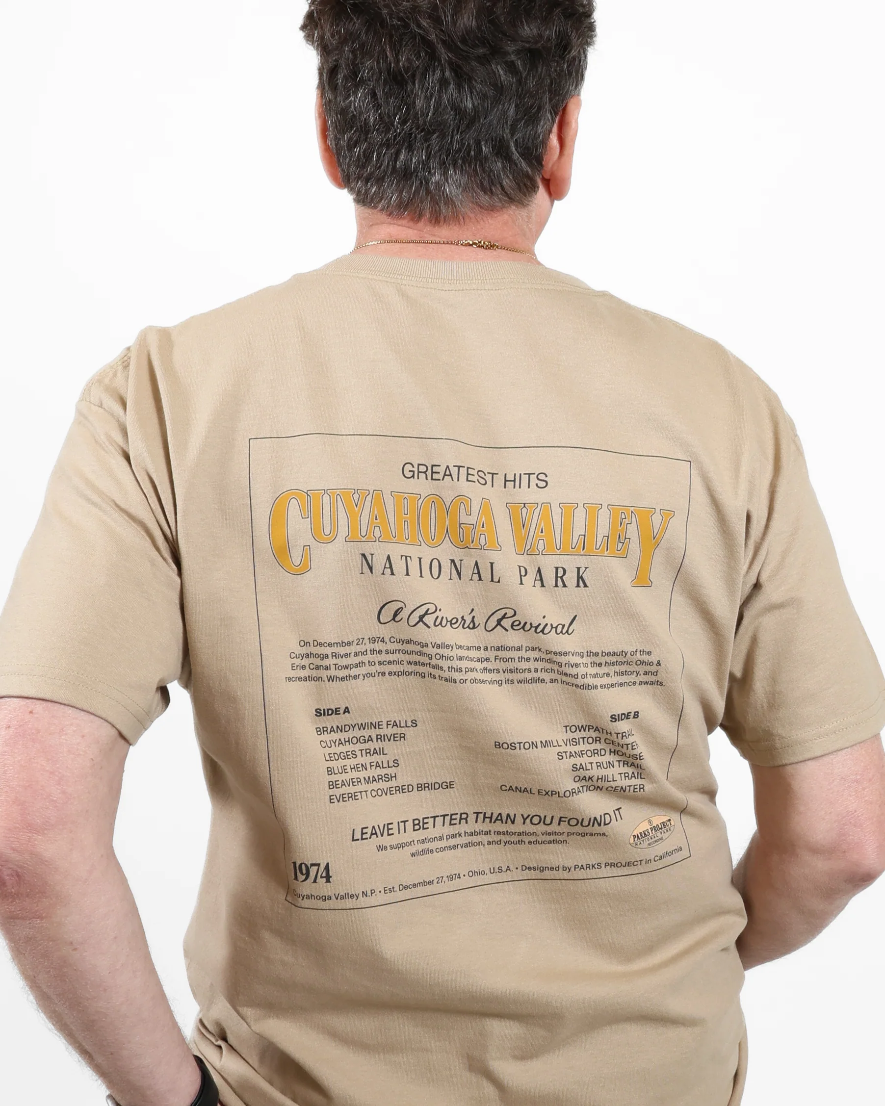 PARKS PROJECT - CUYAHOGA VALLEY NATIONAL PARK GREATEST HITS T-SHIRT - Image 2