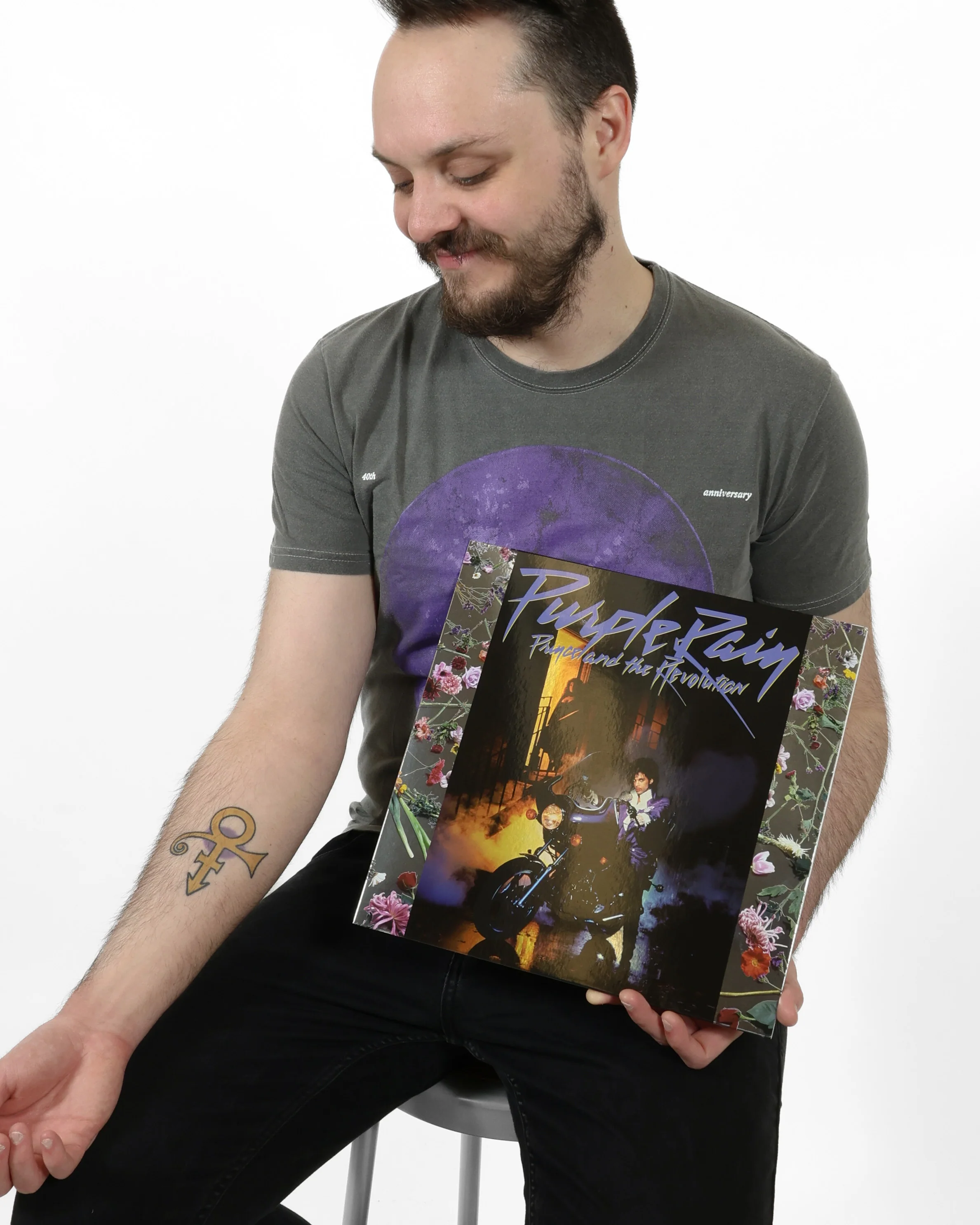 PRINCE - PURPLE RAIN SHIRT & VINYL RECORD BUNDLE - Image 4