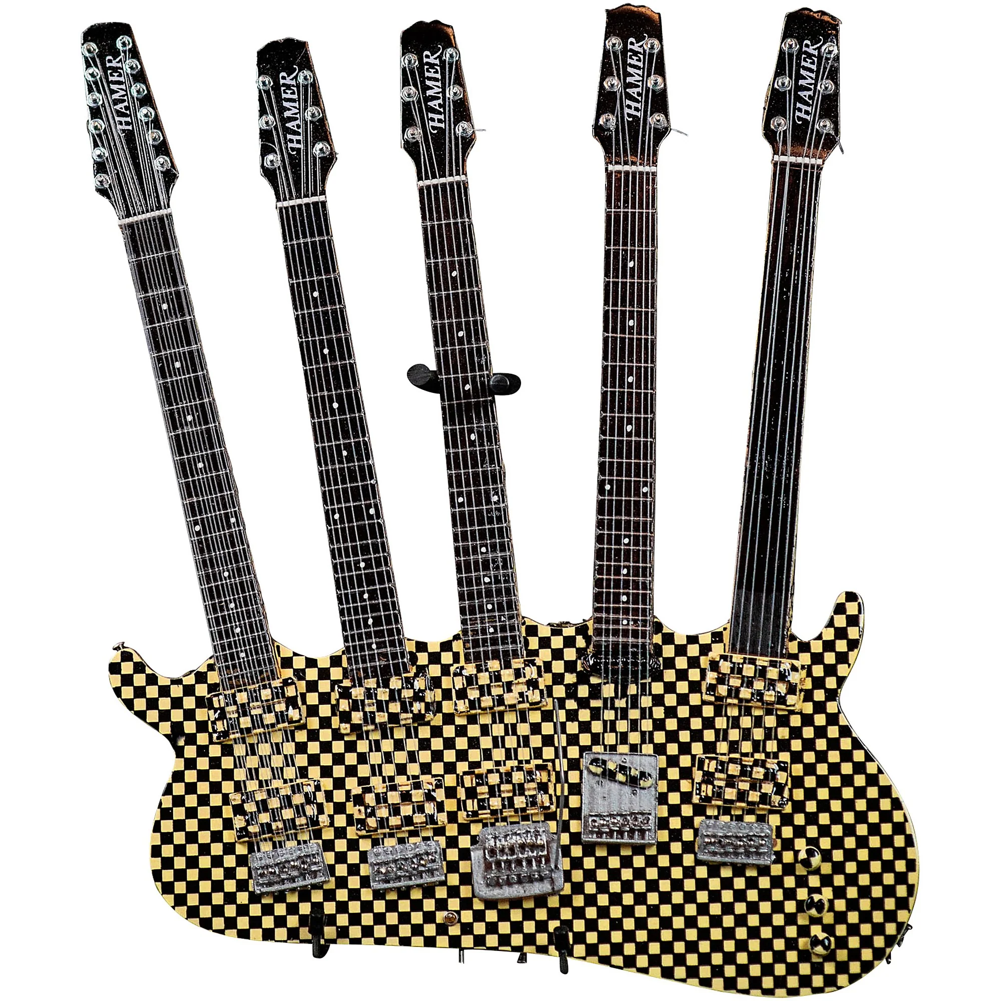 RICK NIELSEN™ - FIVE-NECK CHECKERED - MINI GUITAR