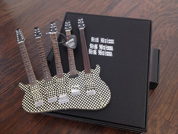 RICK NIELSEN™ - FIVE-NECK CHECKERED - MINI GUITAR - Image 4