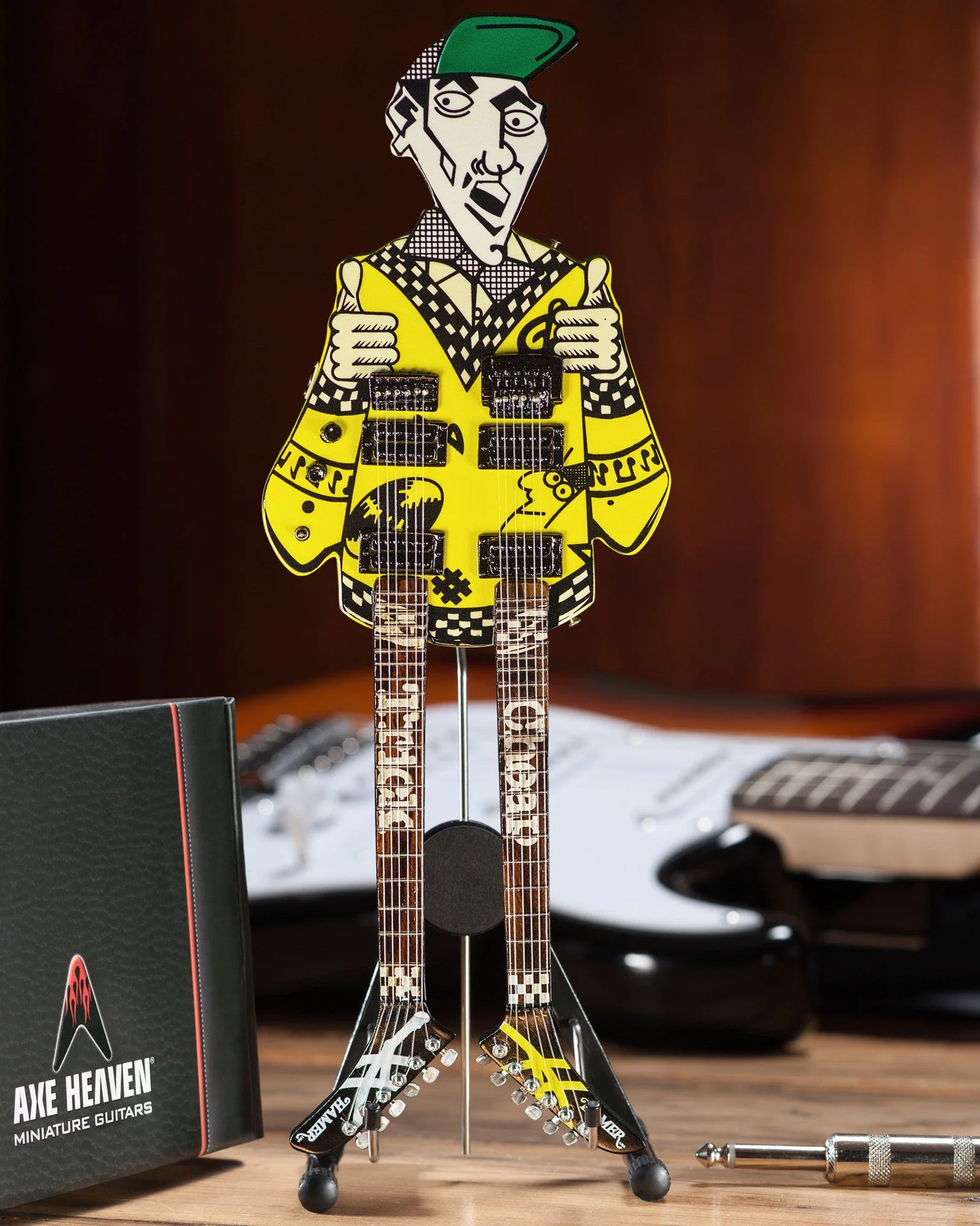 RICK NIELSEN™  - UNCLE DICK DOUBLENECK - MINI GUITAR - Image 2