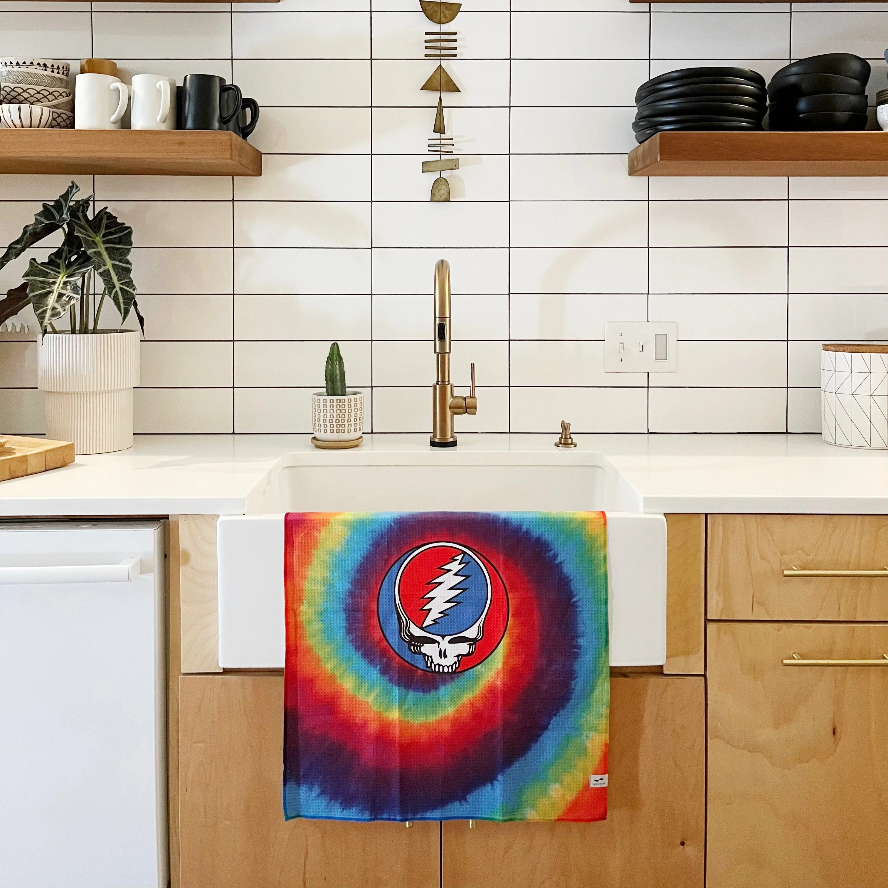 GRATEFUL DEAD x SLOWTIDE - RISE UP QUICK DRY KITCHEN TOWEL - Image 2