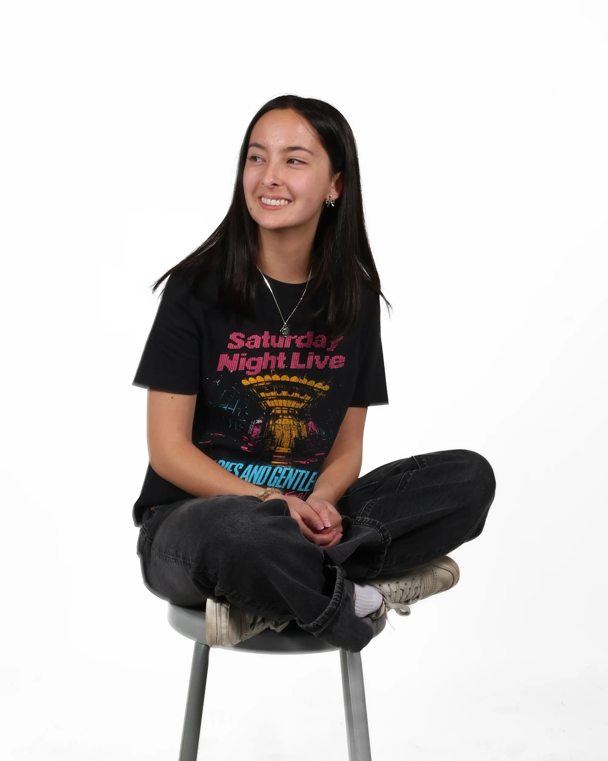 ROCK HALL x SNL - LADIES & GENTLEMAN ENCYCLOPEDIA FITTED T-SHIRT - Image 3