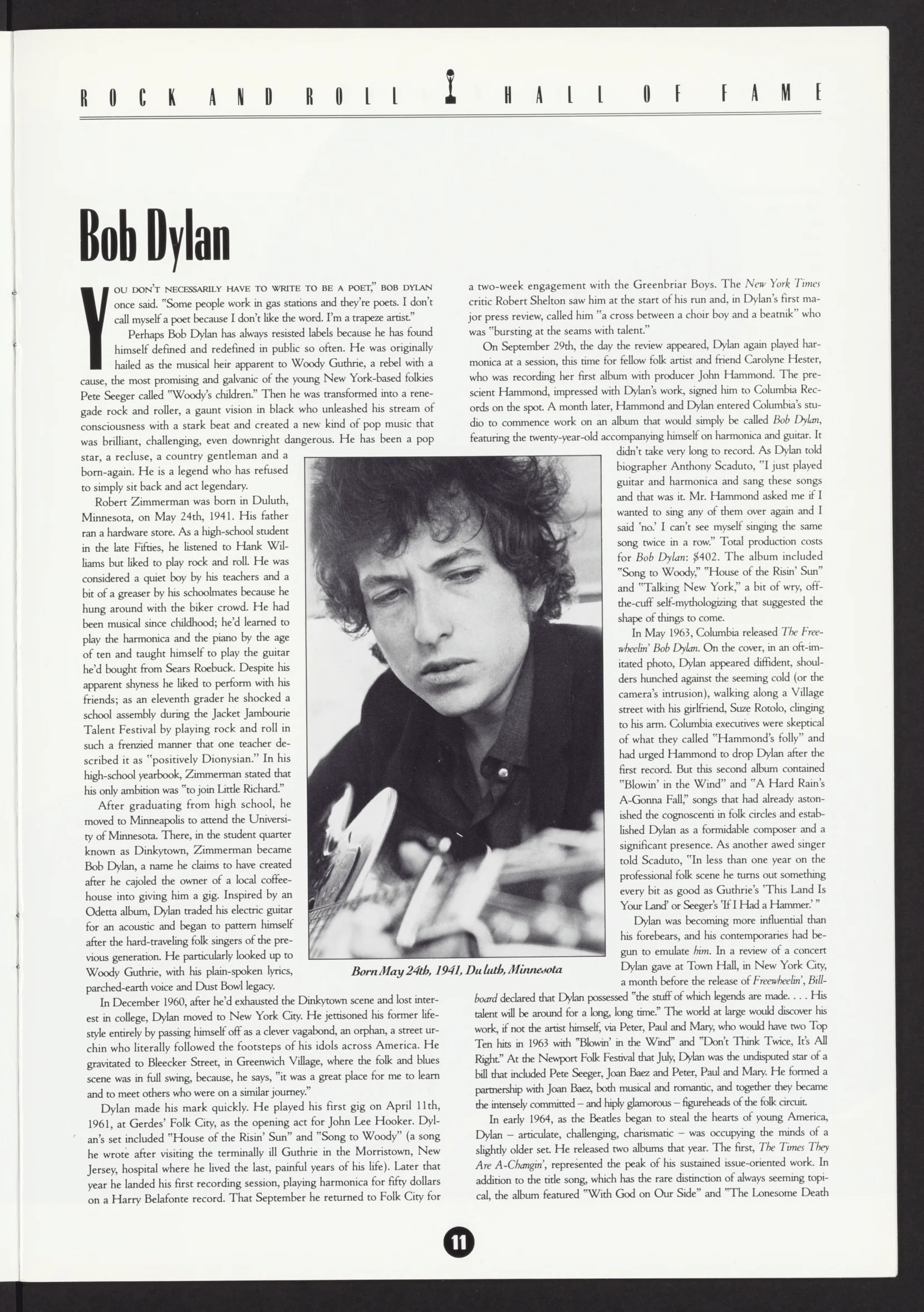 ROCK HALL 1988 - INDUCTION PROGRAM - Image 3