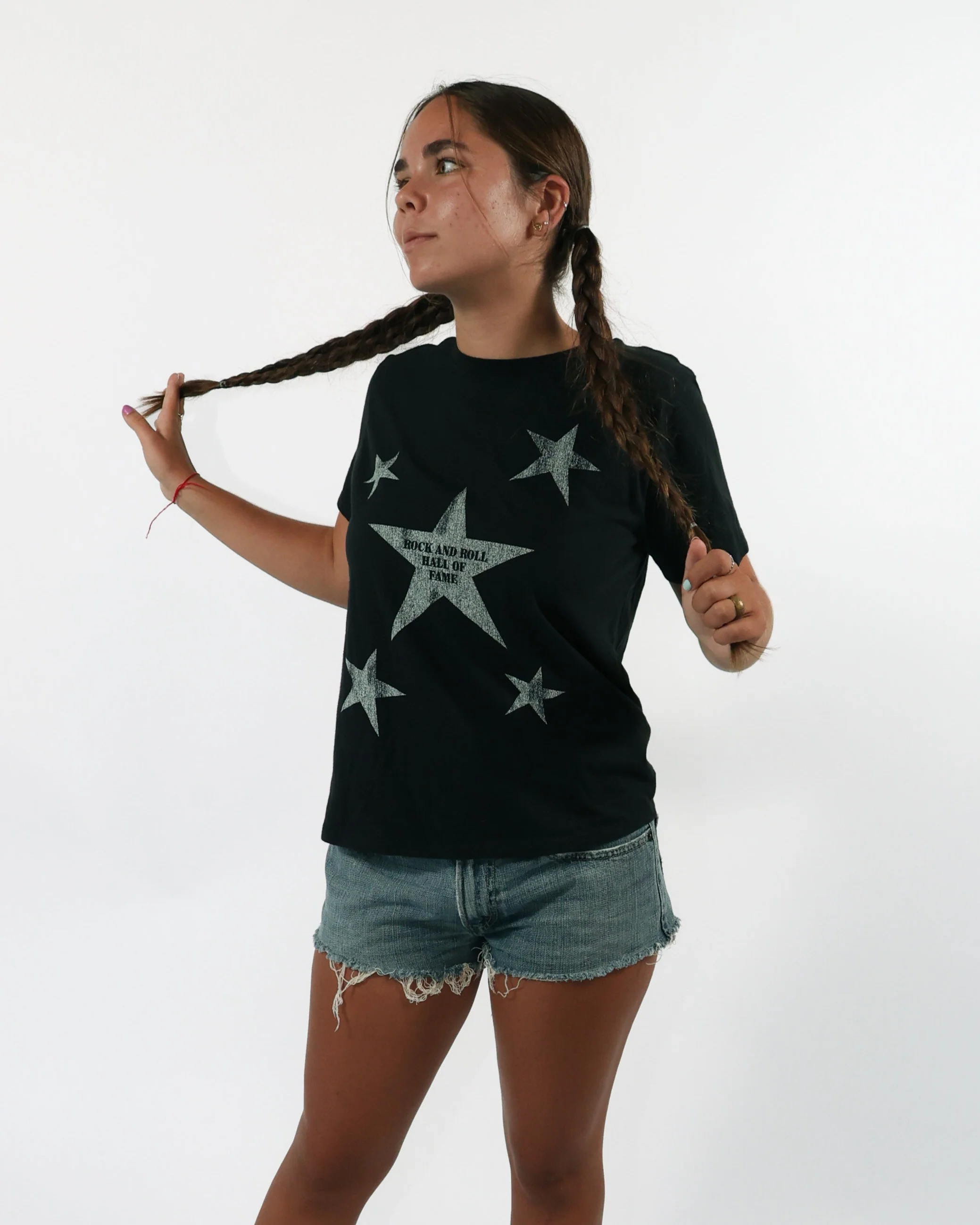 ROCK HALL ALL OVER STARS FITTED T-SHIRT - Image 4
