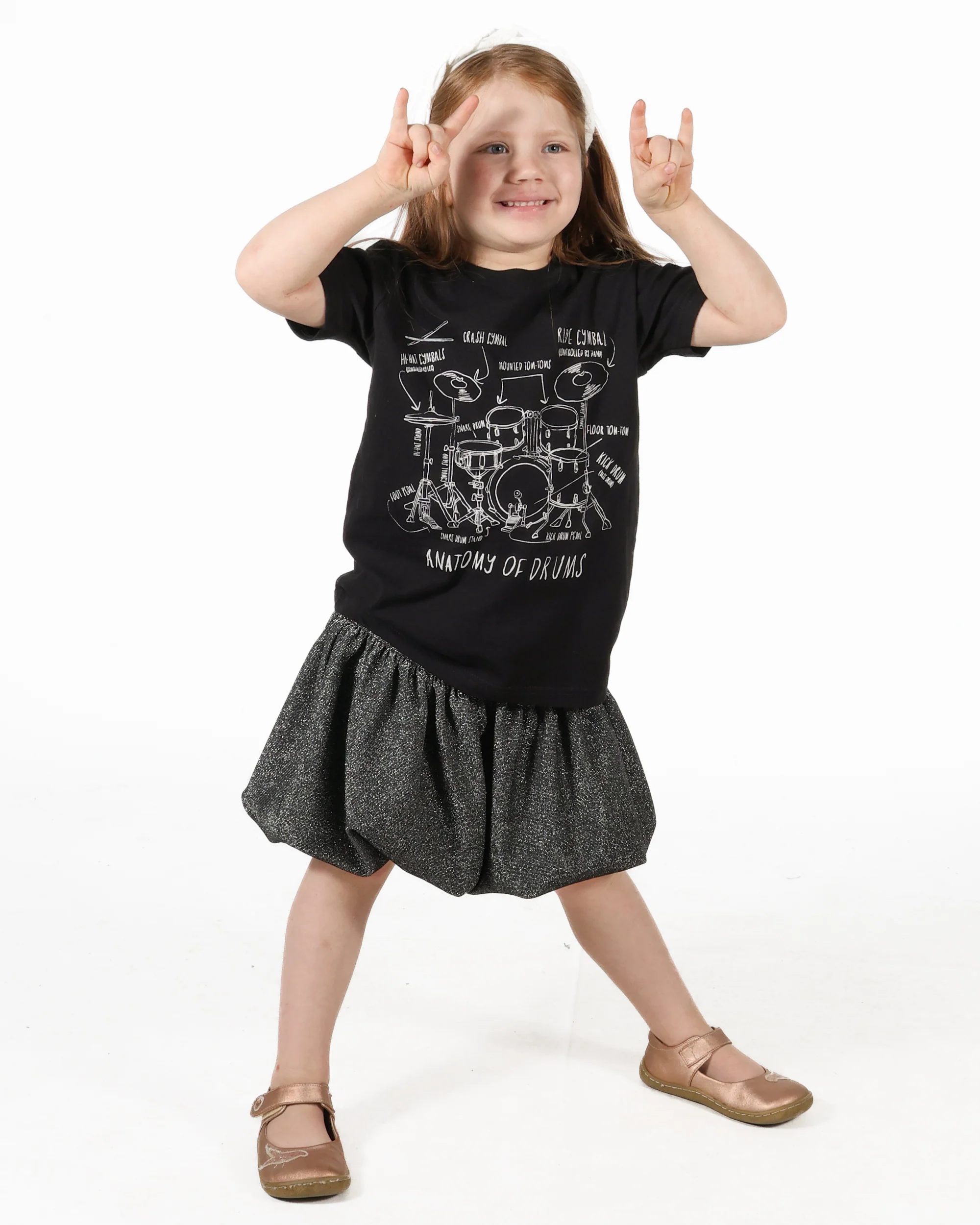 ROCK HALL ANATOMY OF A DRUM KIT KIDS T-SHIRT - Image 2