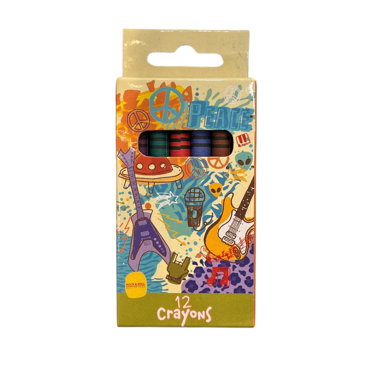 ROCK HALL BOX OF 12 CRAYONS