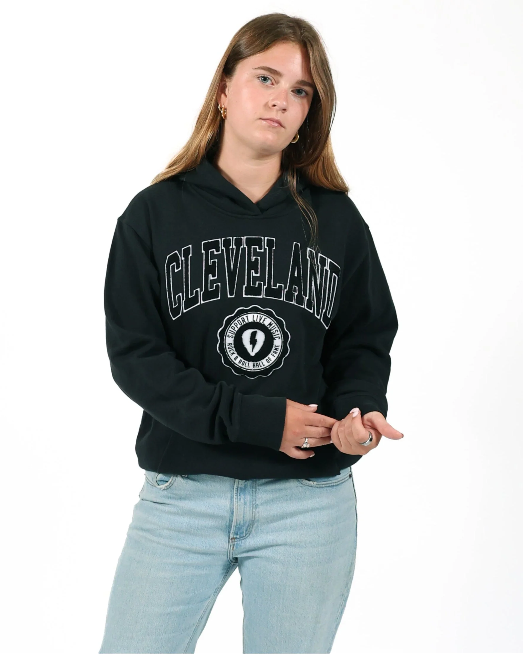 ROCK HALL CHENILLE PATCH HOODIE - Image 3