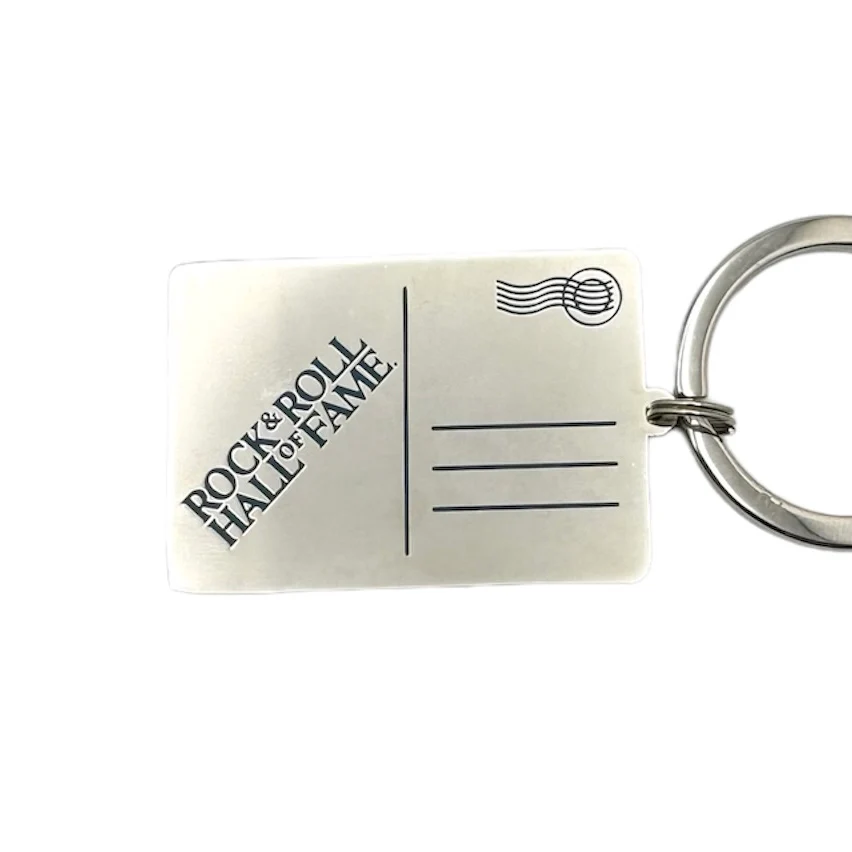 ROCK HALL CLEVELAND POST CARD KEYRING - Image 2
