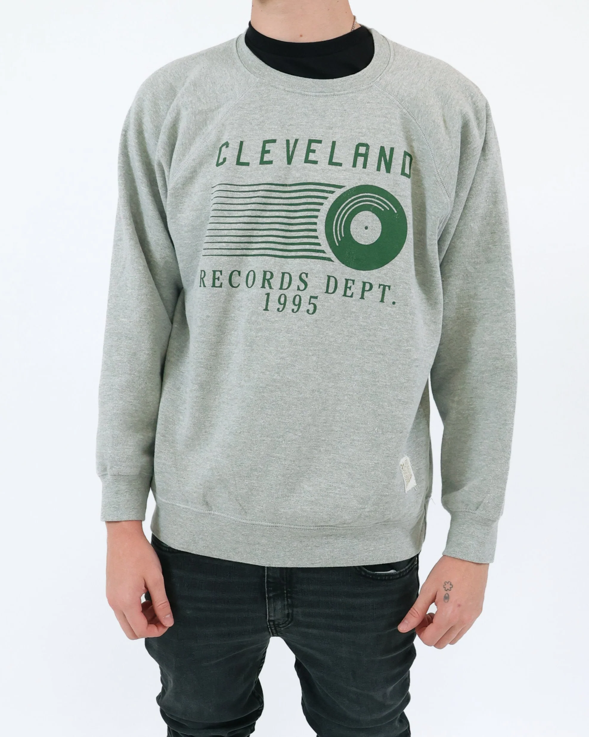 ROCK HALL CLEVELAND RECORD DEPT. PULLOVER CREW - Image 2