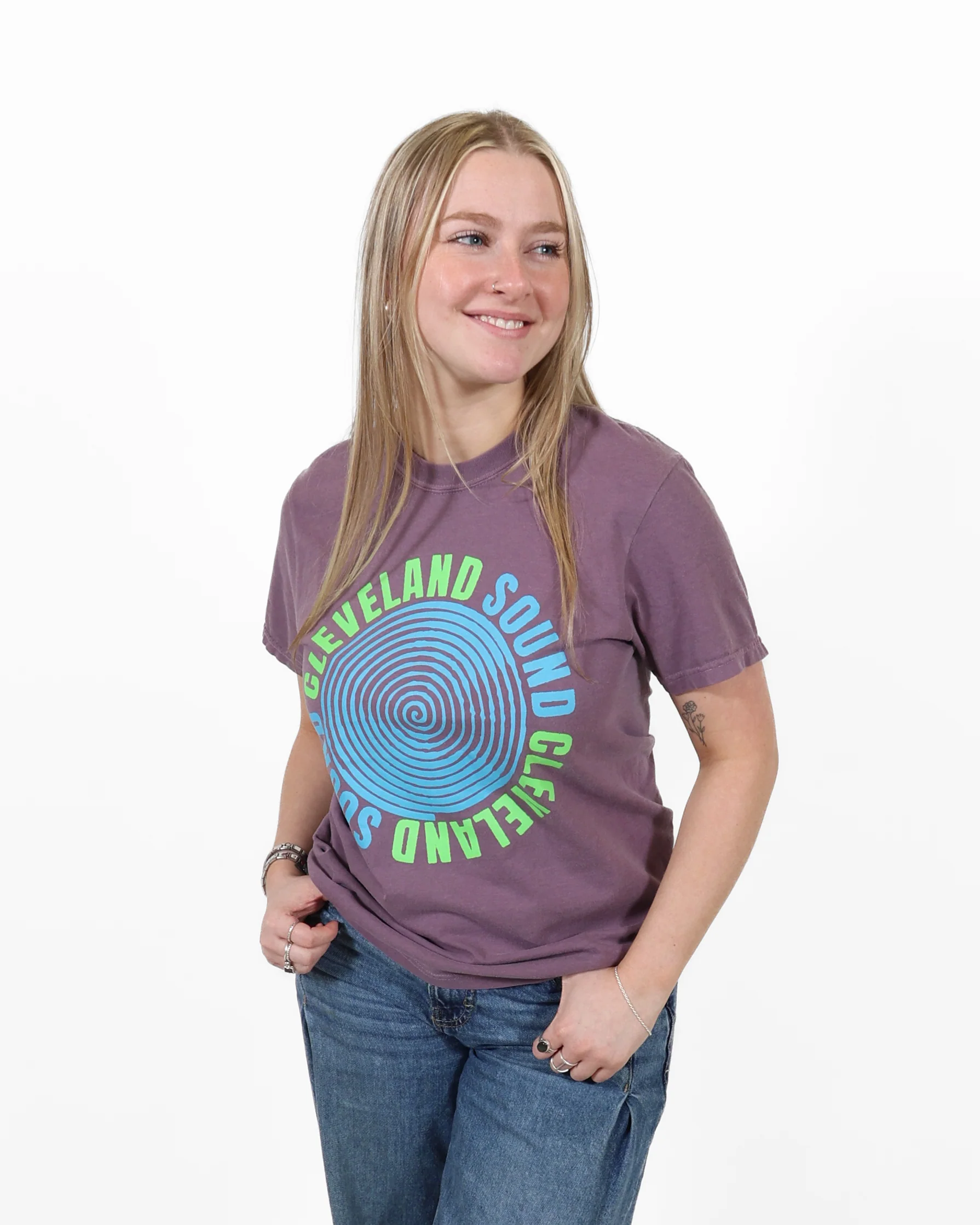 ROCK HALL CLEVELAND SPIRAL UNISEX T-SHIRT - Image 2