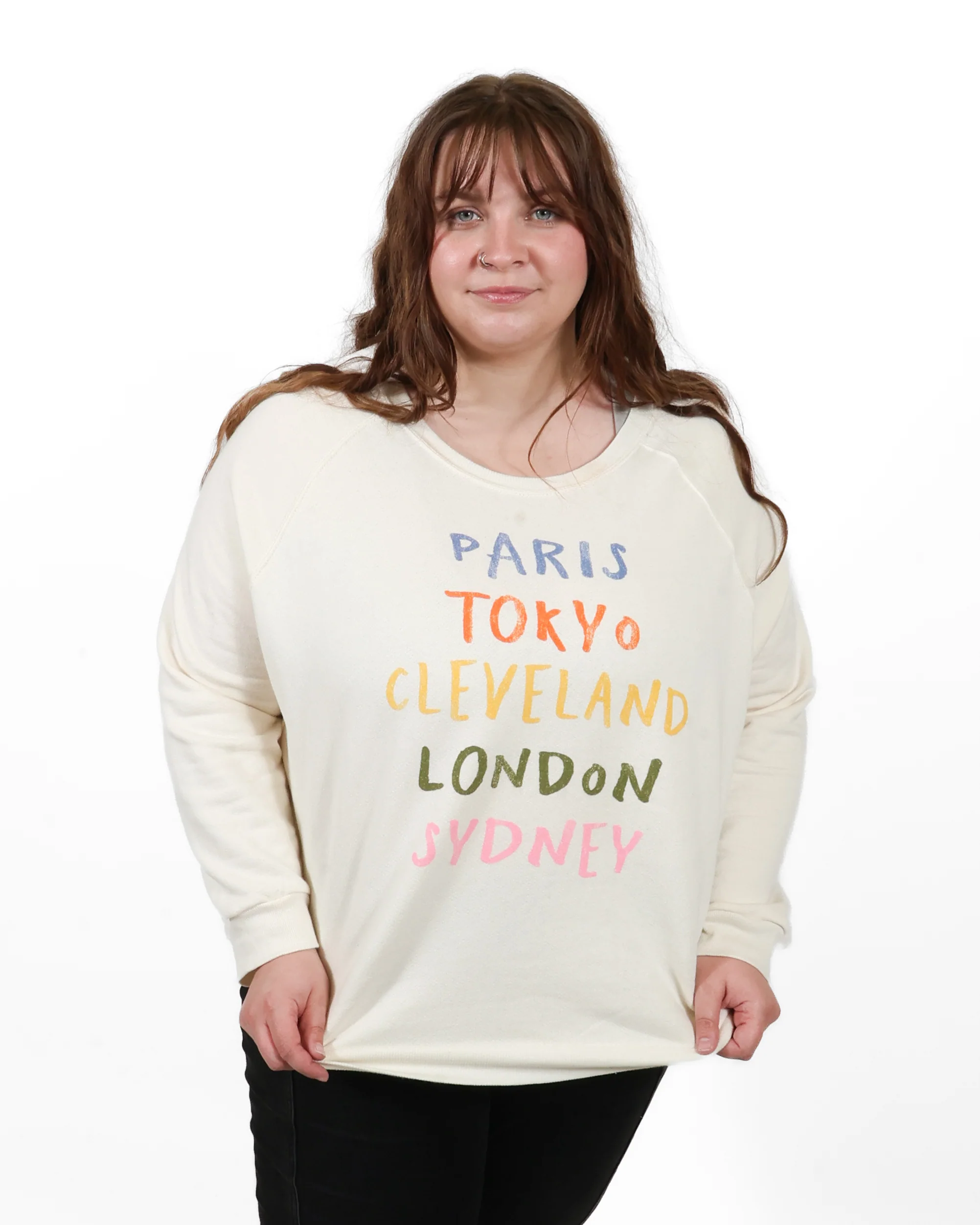 ROCK HALL COLORFUL CITIES FITTED CREWNECK SWEATSHIRT - Image 4