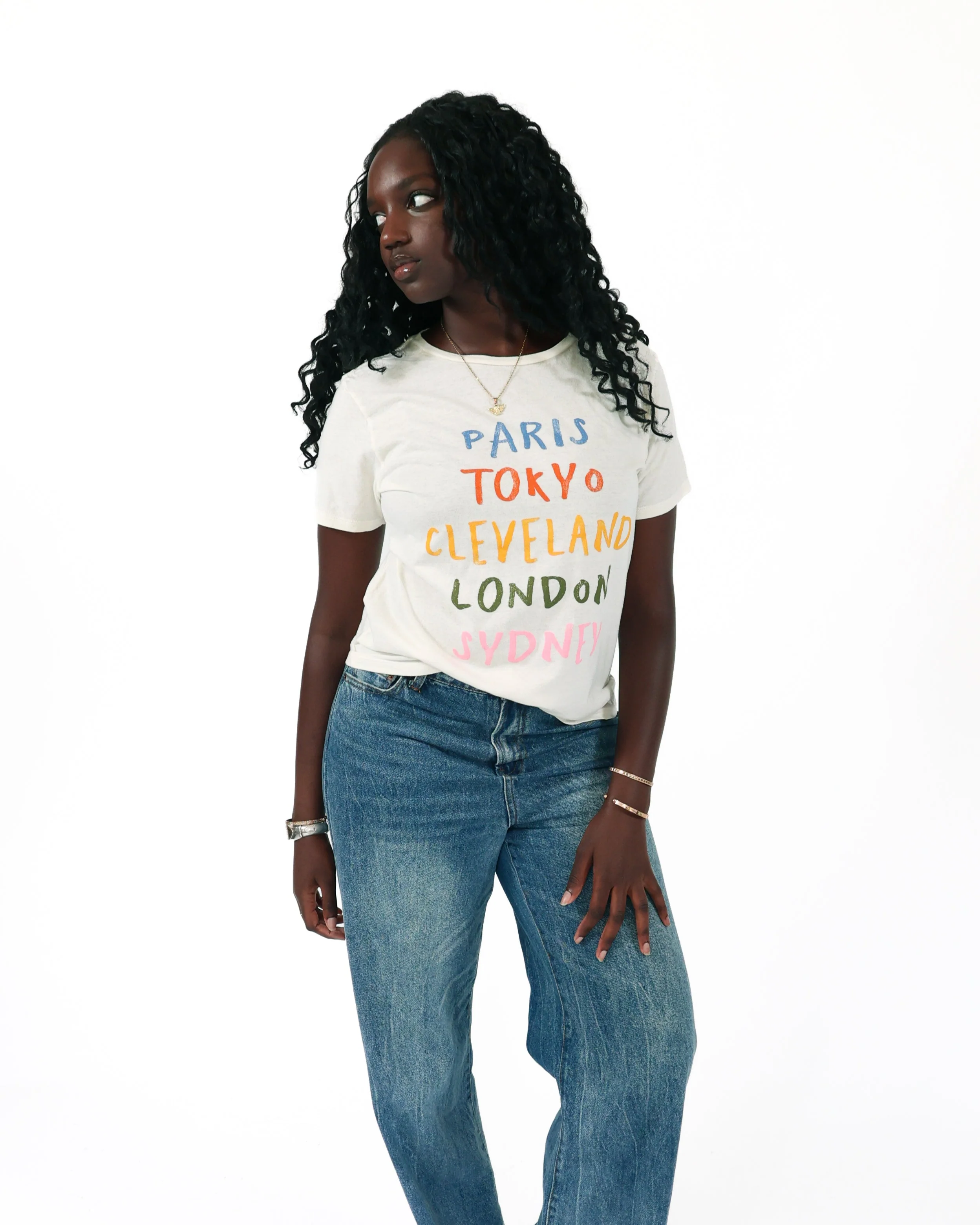 ROCK HALL COLORFUL CITIES FITTED T-SHIRT - Image 3