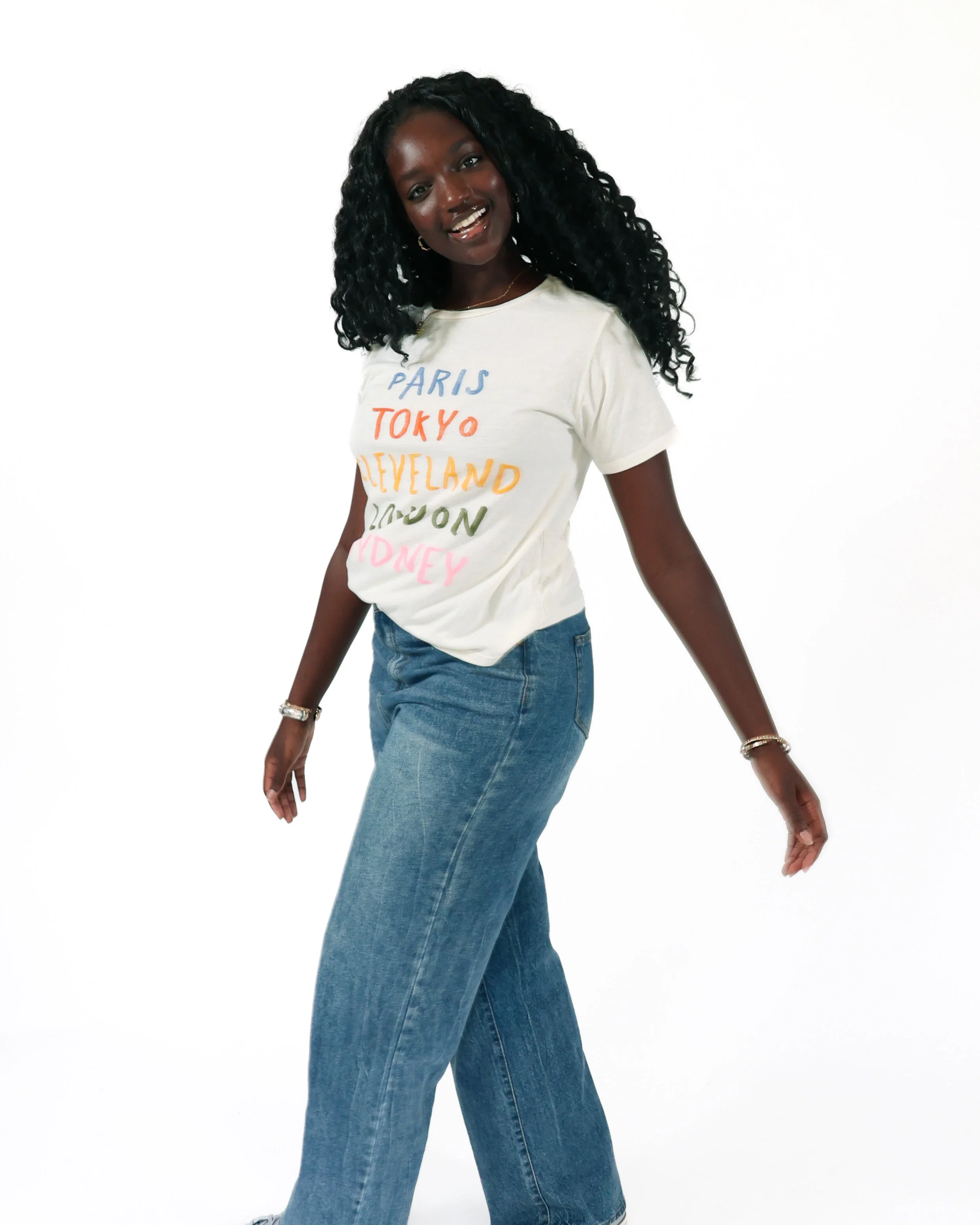 ROCK HALL COLORFUL CITIES FITTED T-SHIRT - Image 4