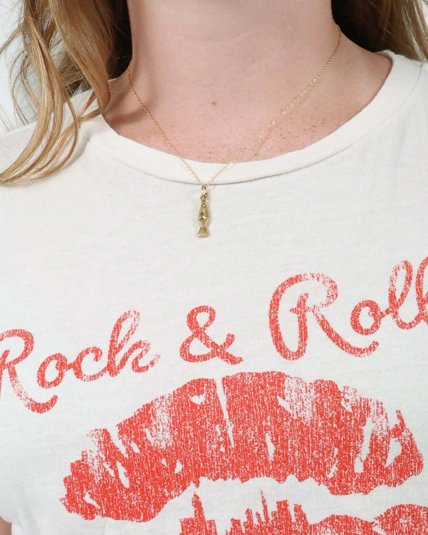 ROCK HALL GOLD LAVA LAMP CHARM NECKLACE - Image 2