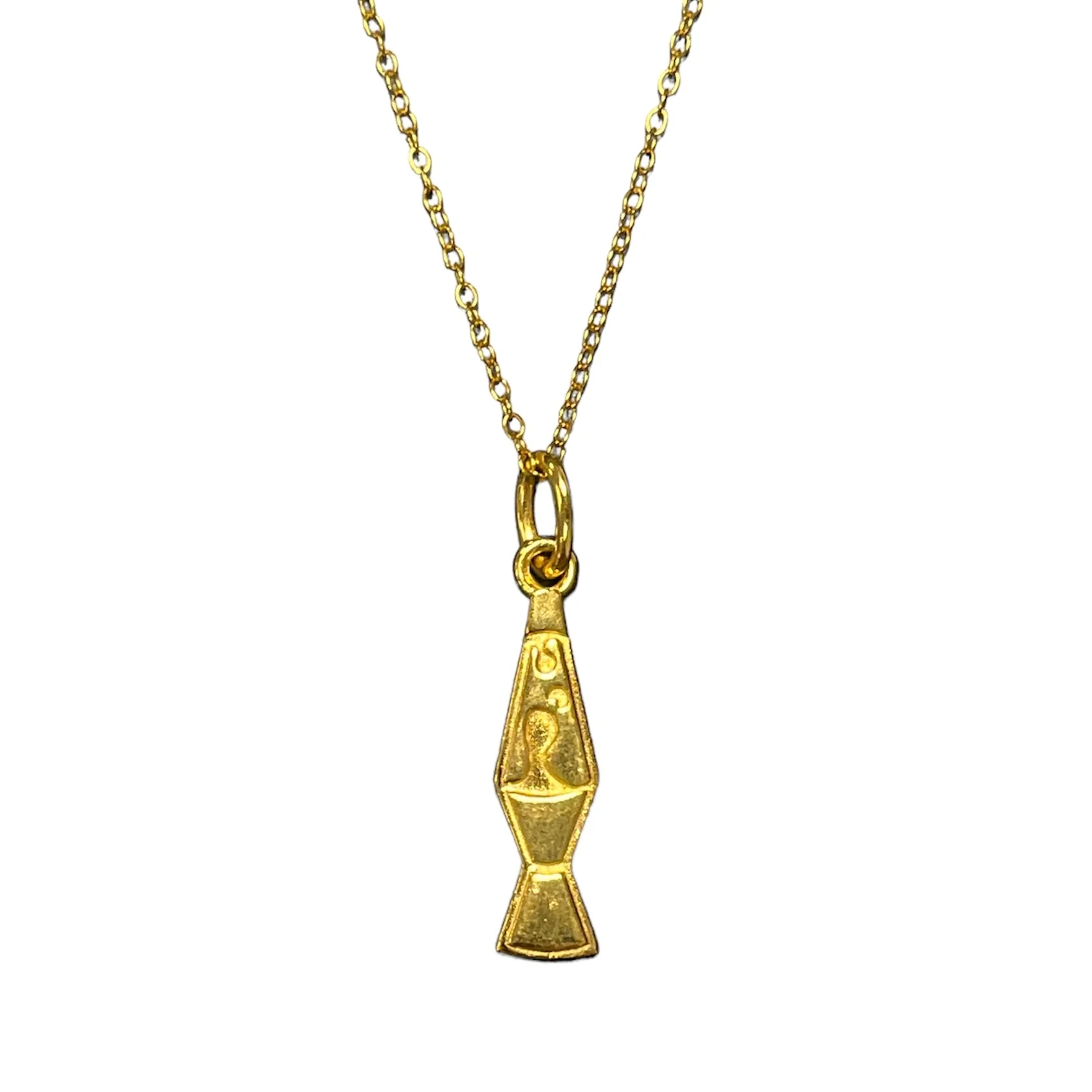 ROCK HALL GOLD LAVA LAMP CHARM NECKLACE - Image 3