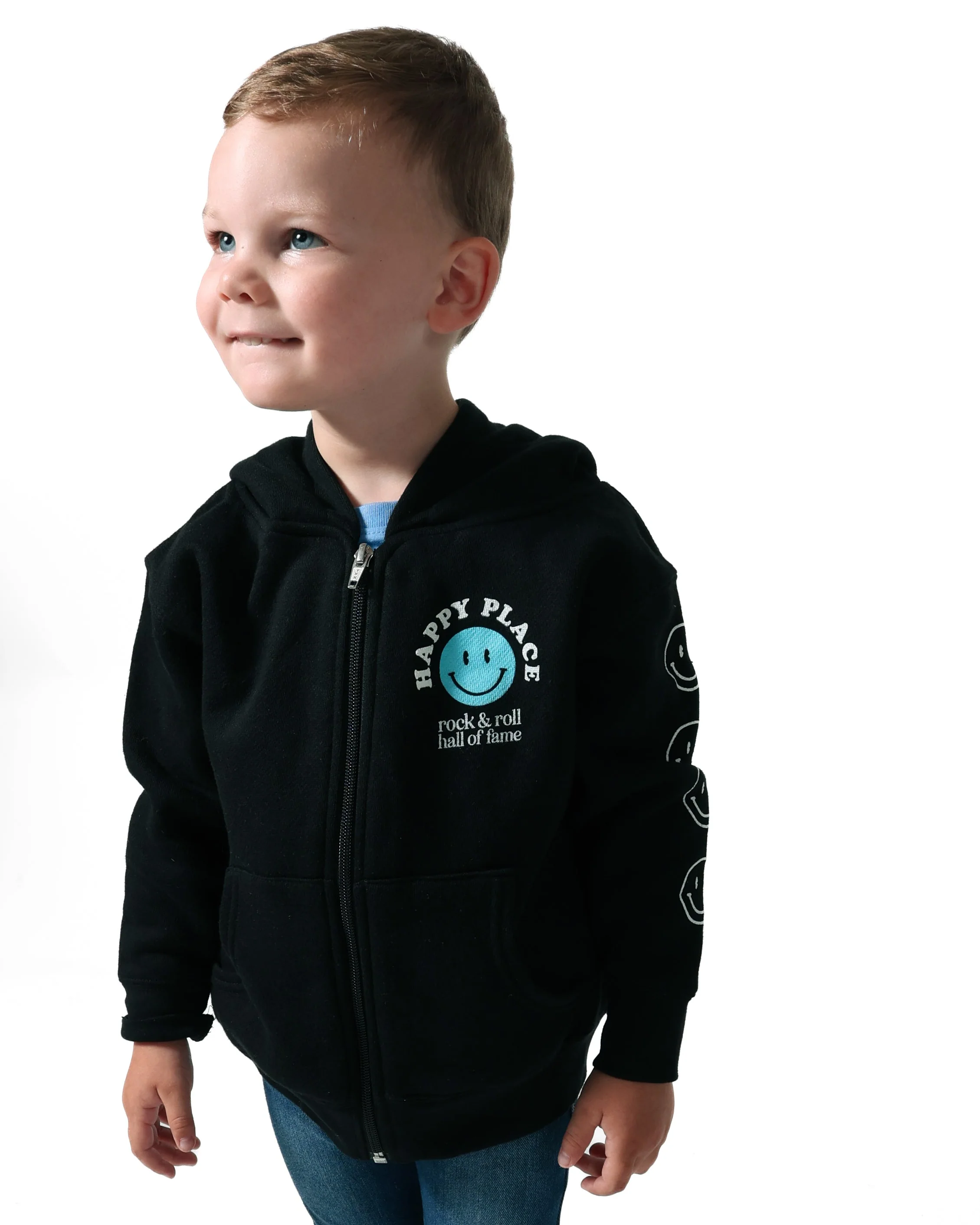 ROCK HALL HAPPY PLACE TODDLER ZIP-UP HOODIE - Image 2