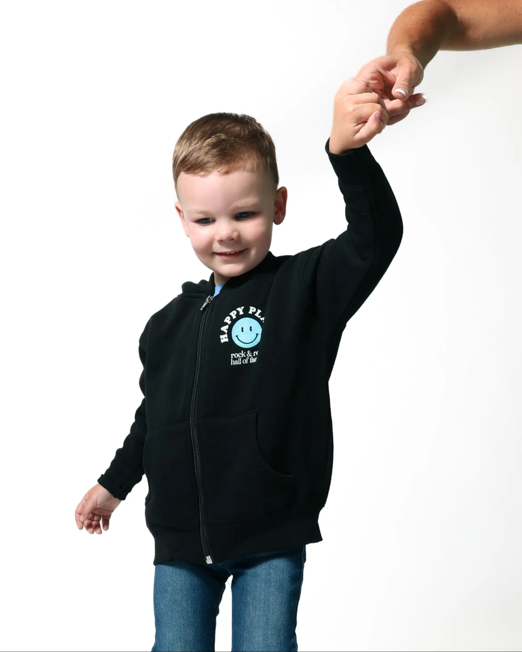 ROCK HALL HAPPY PLACE TODDLER ZIP-UP HOODIE - Image 3
