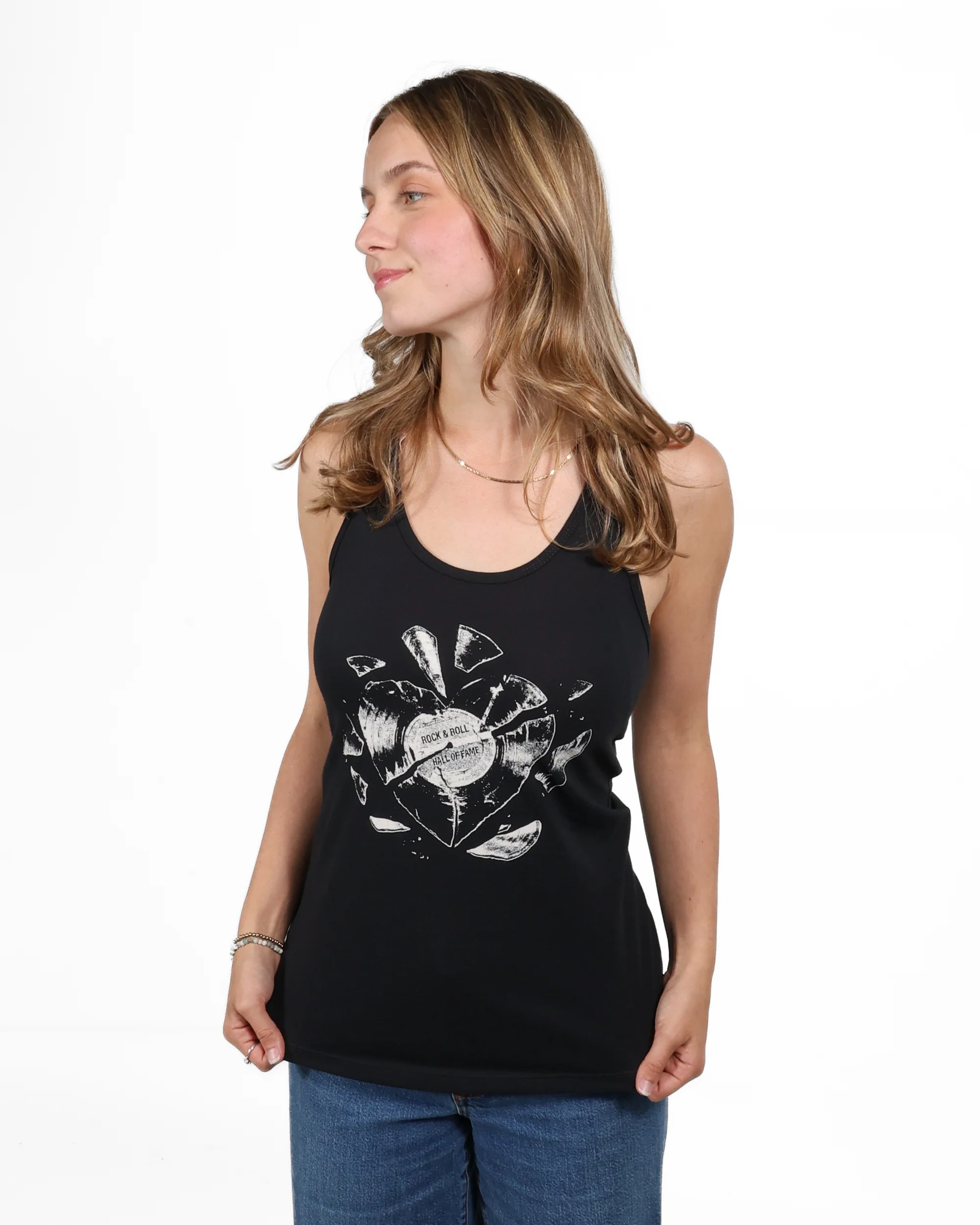 ROCK HALL HEART BEATS FITTED TANK TOP - Image 3