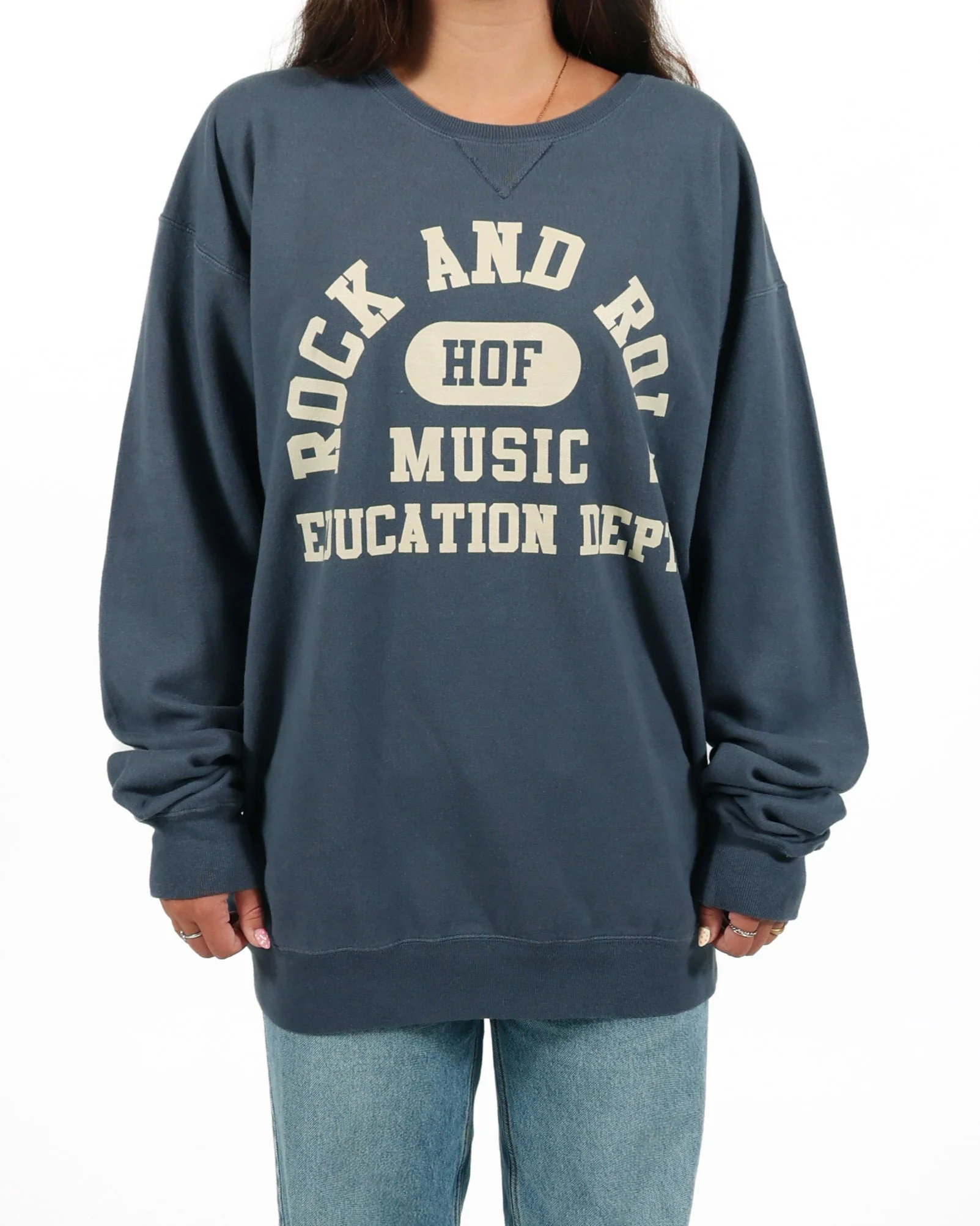 ROCK HALL MUSIC EDUCATION DEPT SLATE CREW PULLOVER - Image 2