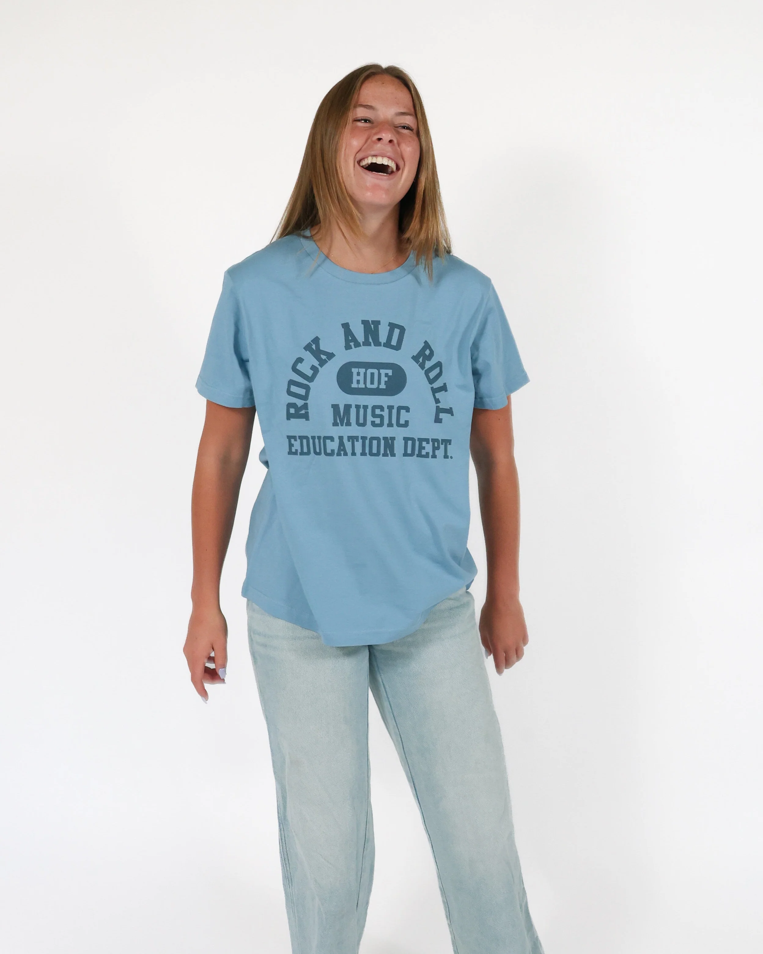 ROCK HALL MUSIC EDUCATION DEPT FITTED T-SHIRT - Image 4