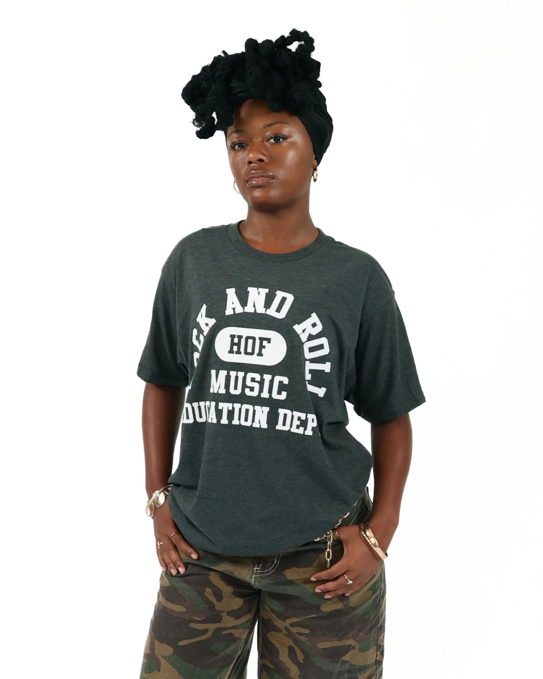 ROCK HALL MUSIC EDUCATION DEPT GREY T-SHIRT - Image 4