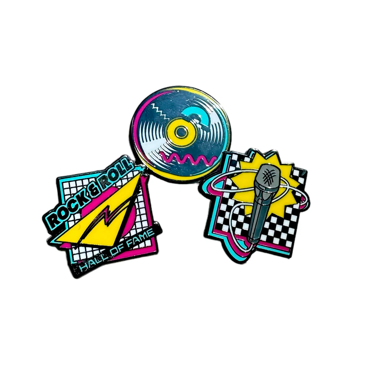 ROCK HALL SAVED BY THE ROCK ENAMEL PIN SET