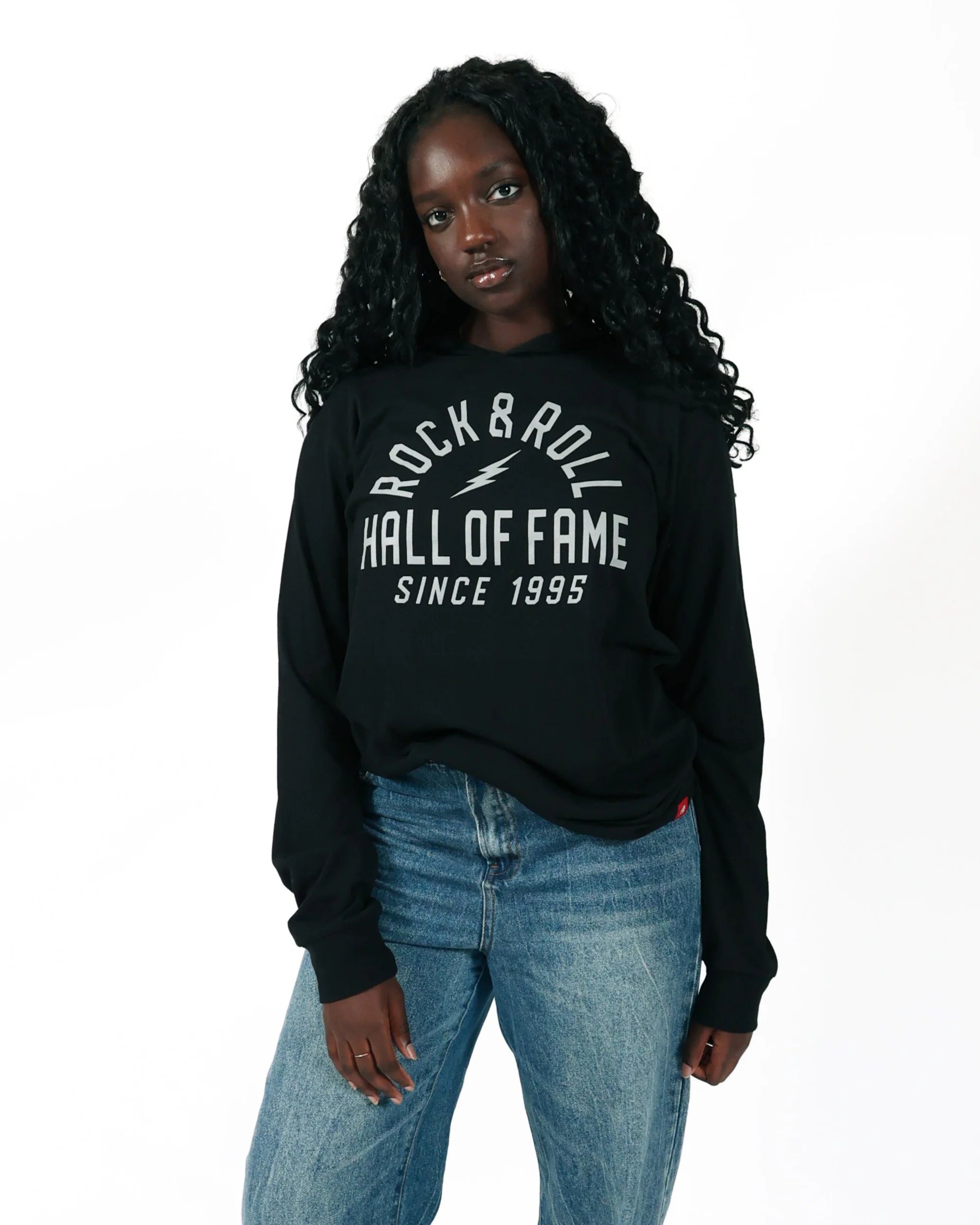 ROCK HALL SINCE 1995 BOLT LIGHTWEIGHT HOODIE - Image 3