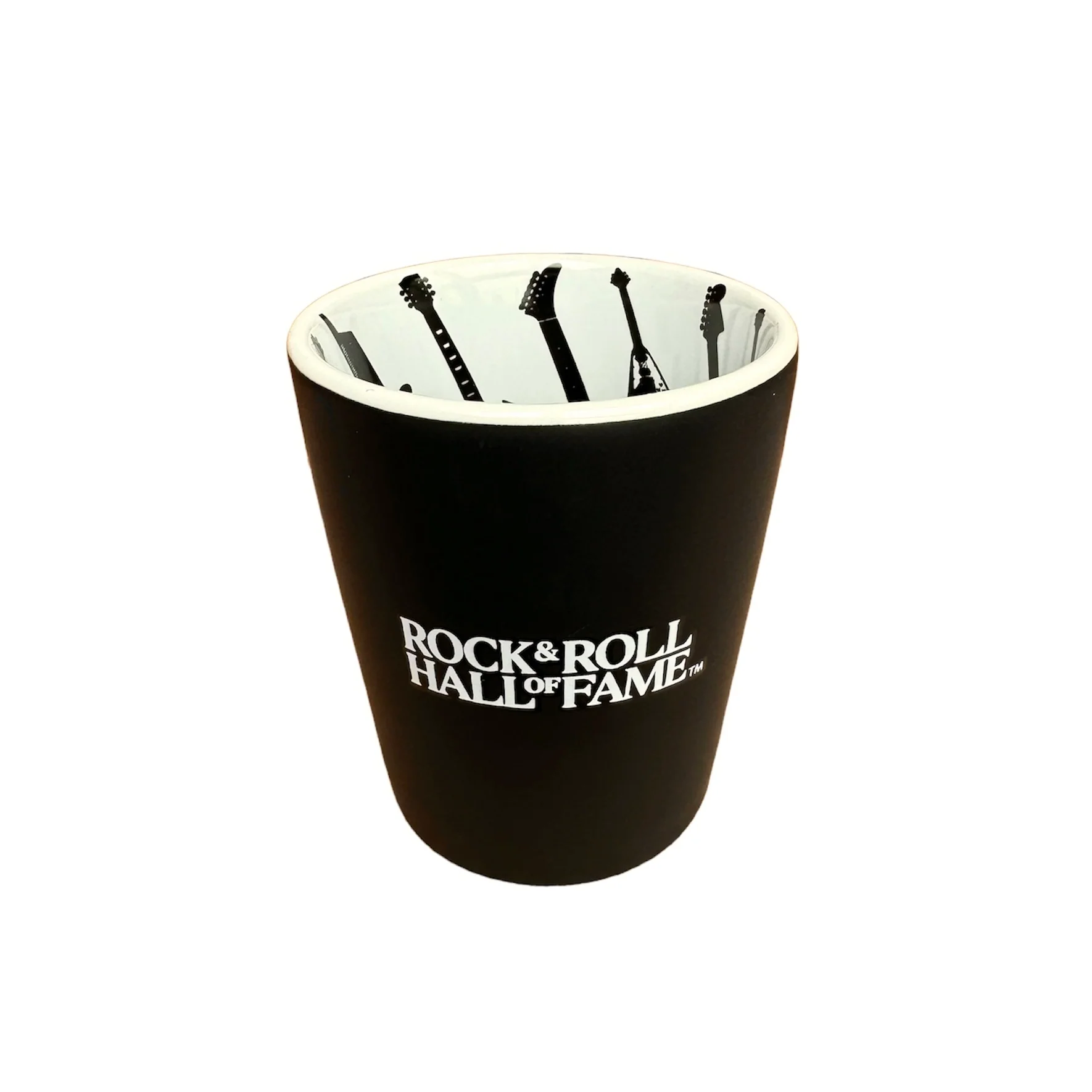 ROCK HALL STAGGERED GUITAR SHOT GLASS