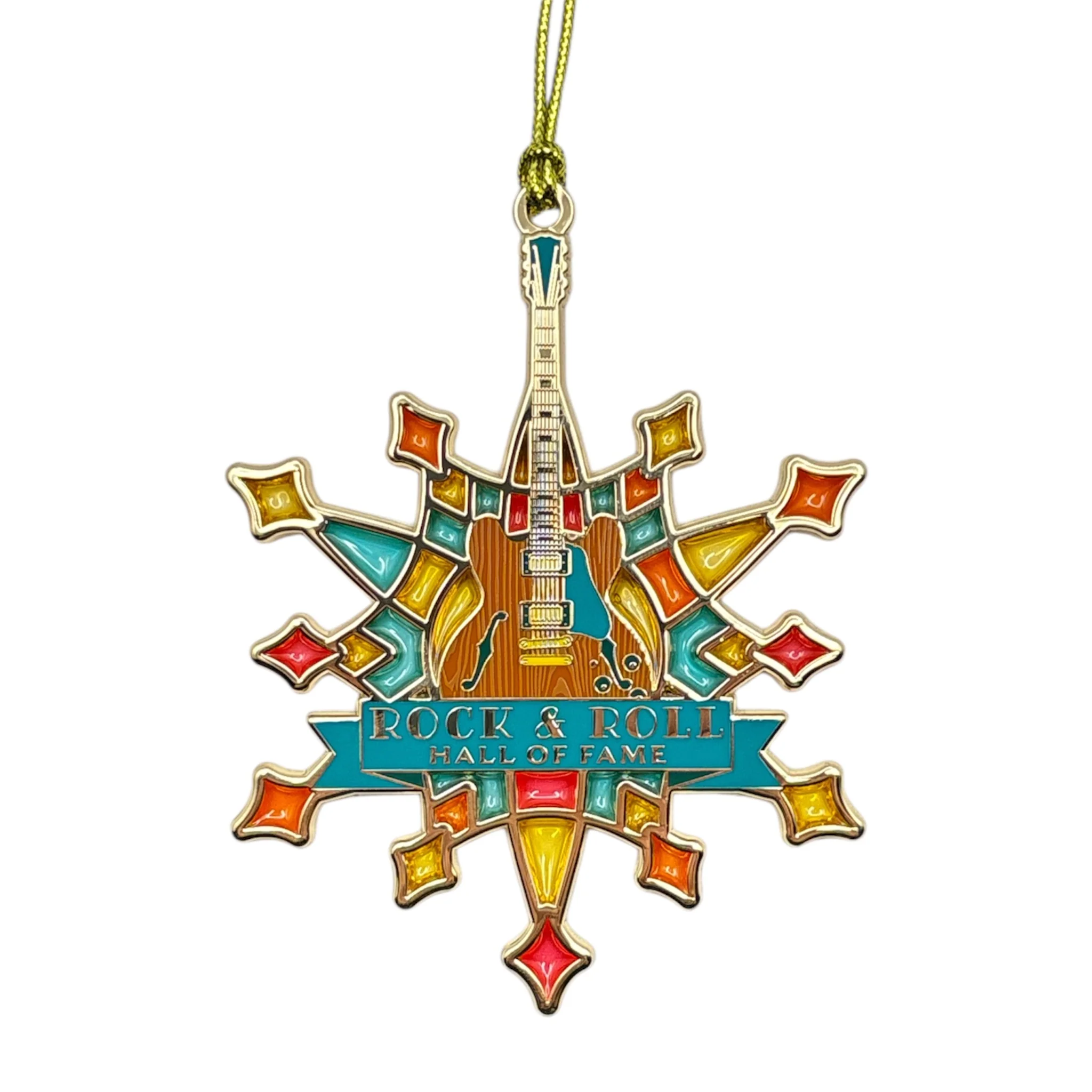 ROCK HALL STAINED SNOWFLAKE ORNAMENT