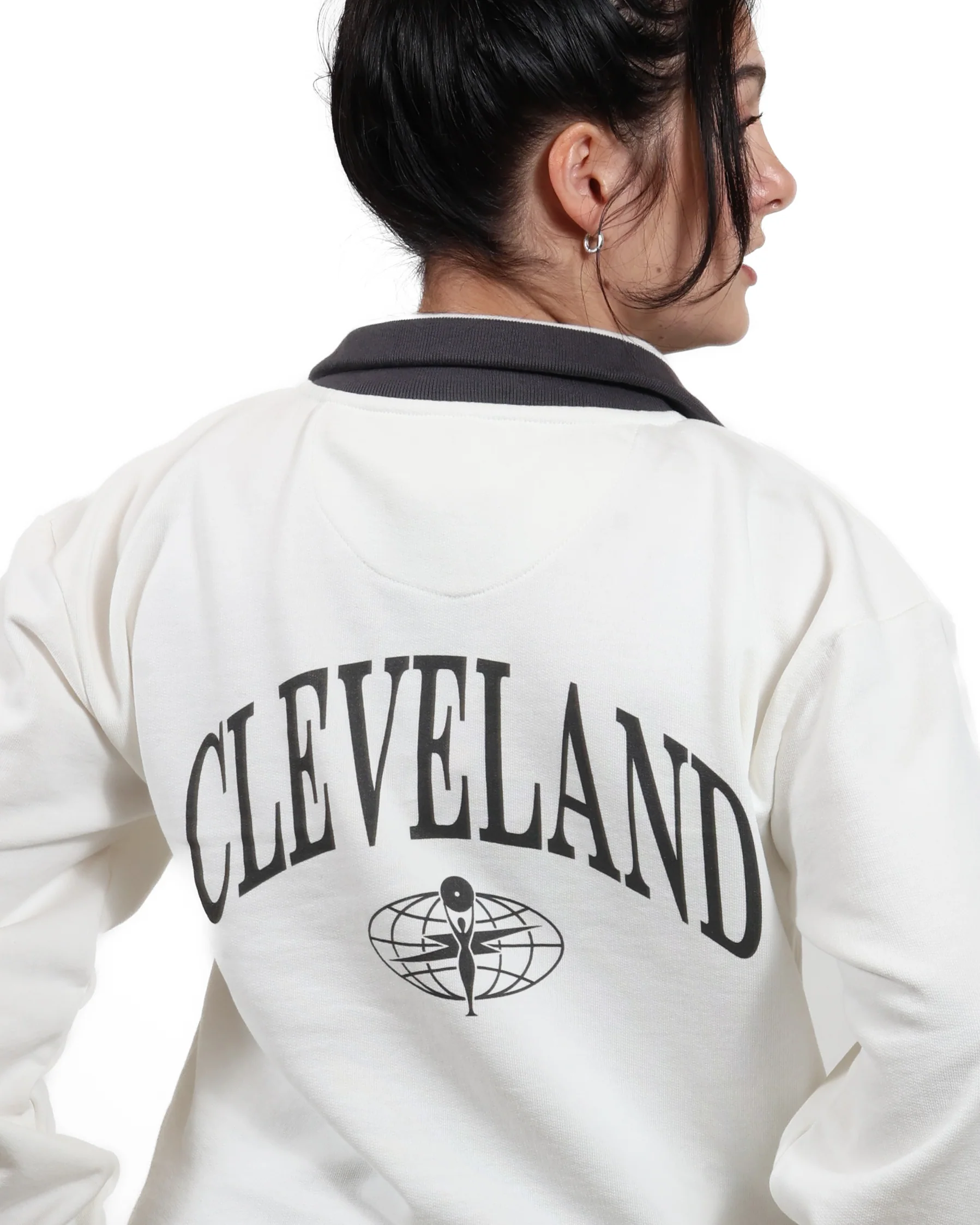 ROCK HALL SUEDE PATCH FITTED FRENCH TERRY JACKET - Image 4