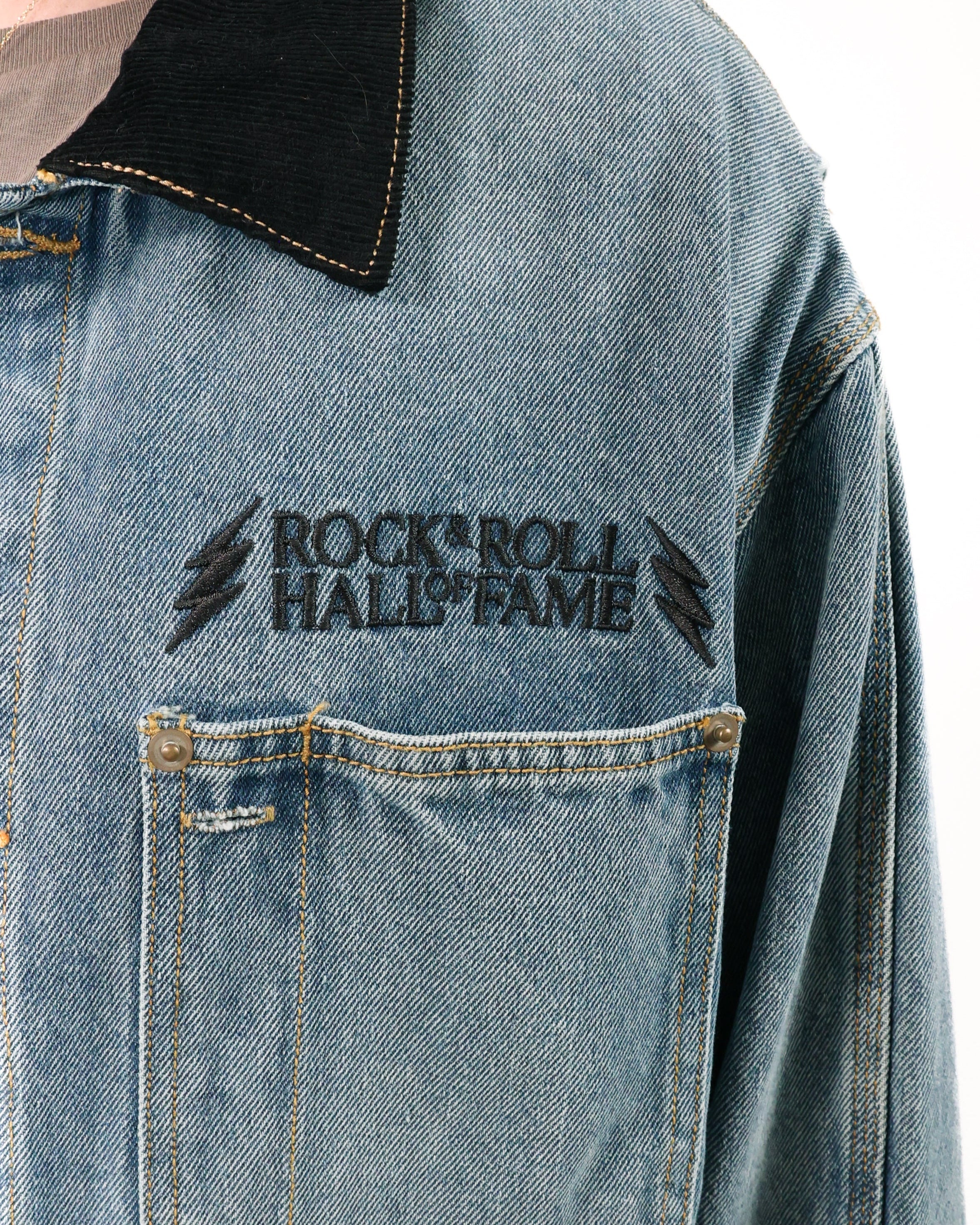 ROCK HALL SUPPORT LIVE MUSIC 2 DENIM JACKET - Image 6