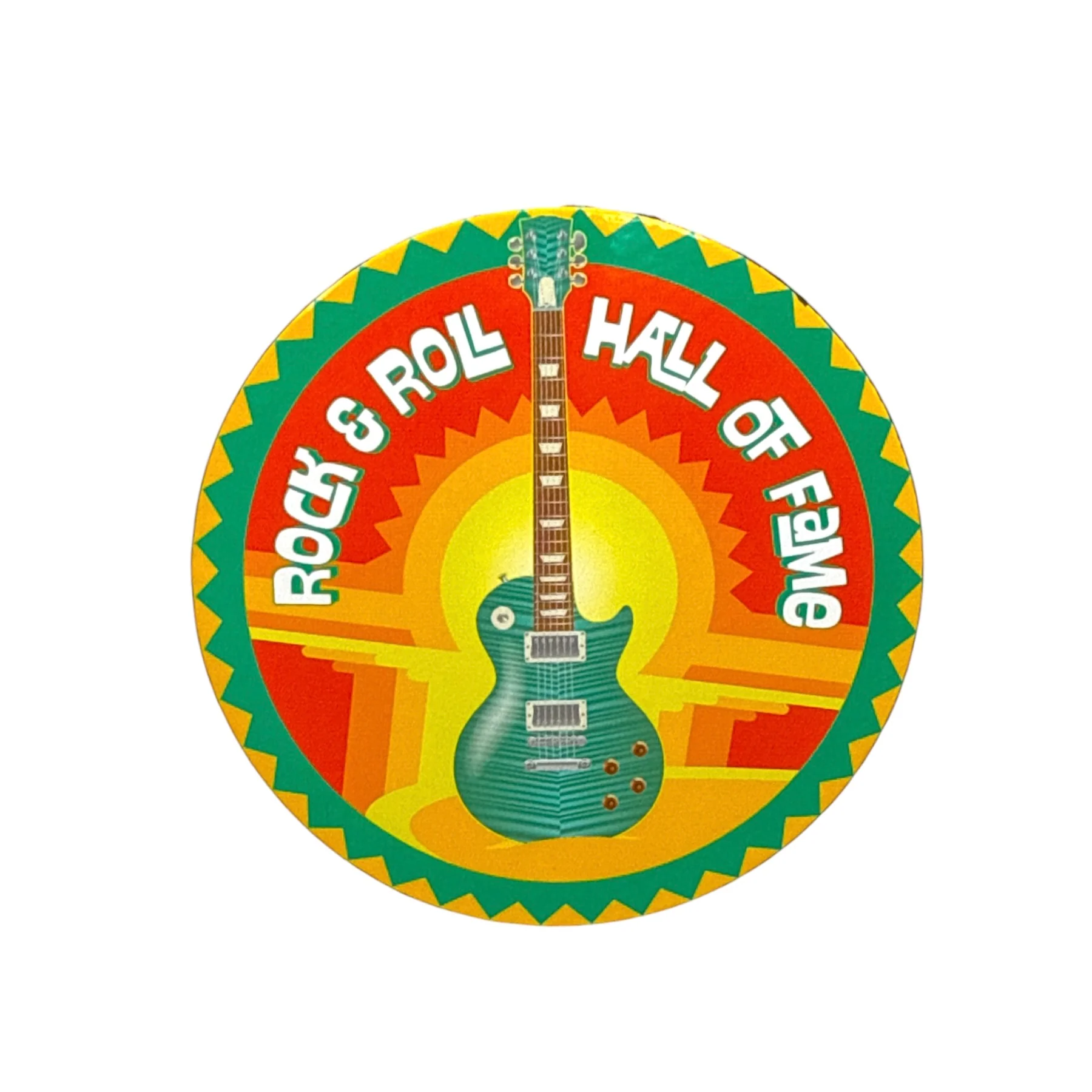 ROCK HALL TIKI GUITAR COASTER - SET OF 4
