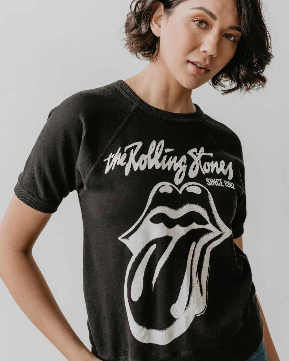 THE ROLLING STONES - BLACK RAGLAN T-SHIRT - Image 2