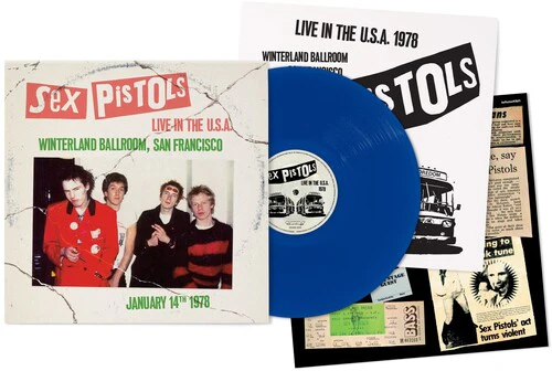 SEX PISTOLS - LIVE IN THE U.S.A.: WINTERLAND BALLROOM, SAN FRANCISCO (1/14/78) - BLUE COLOR - VINYL LP