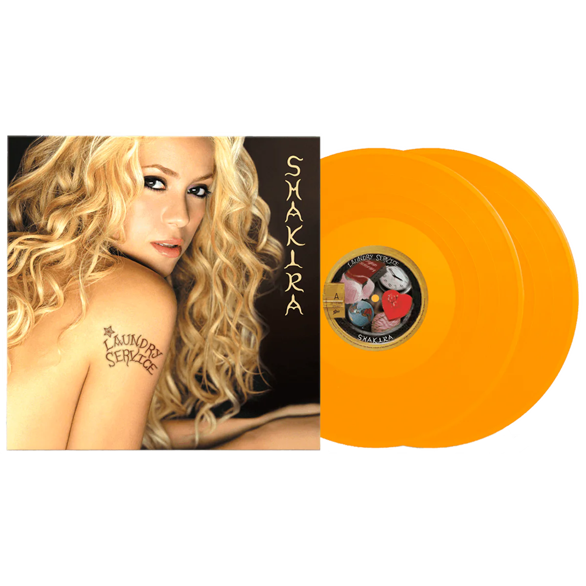 SHAKIRA - LAUNDRY SERVICE - YELLOW COLOR - 2-LP - VINYL LP