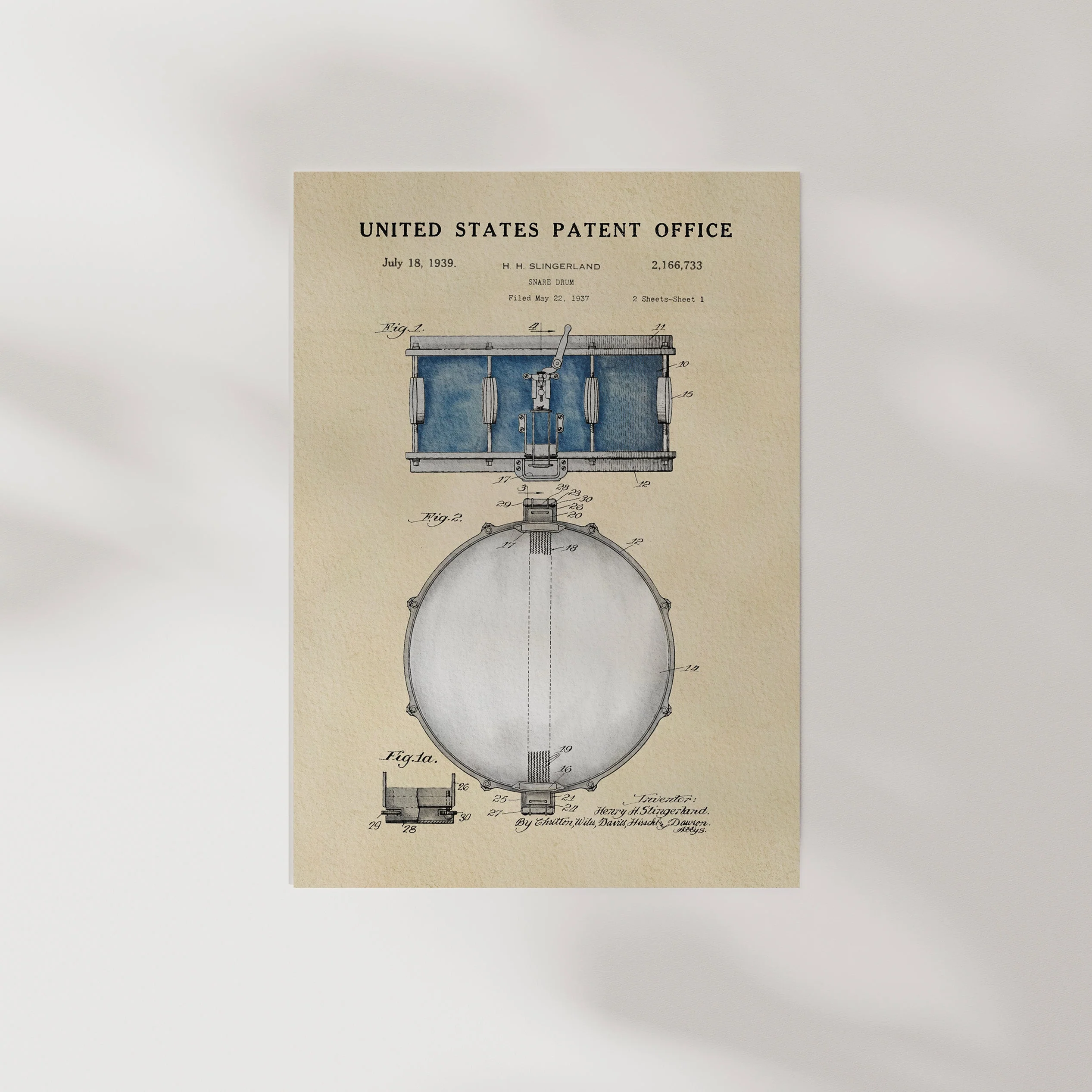 TIMELESS PATENTS - SNARE DRUM PRINT - Image 6