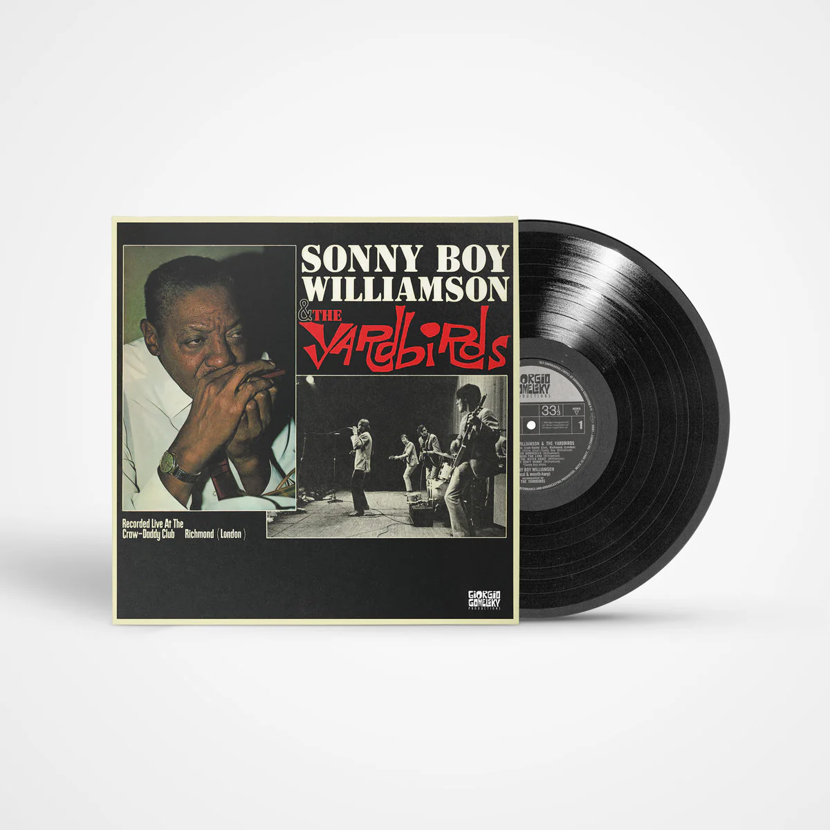 SONNY BOY WILLIAMSON & THE YARDBIRDS - RECORDED LIVE AT THE CRAW-DADDY CLUB - VINYL LP