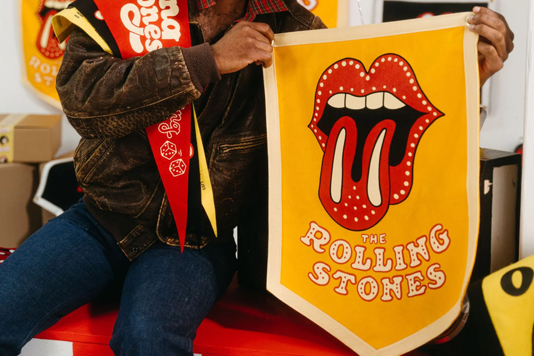 THE ROLLING STONES x OXFORD PENNANT - CAMP FLAG - Image 2