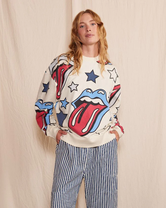 THE ROLLING STONES - LOUD MOUTH OVERSIZED CREWNECK - Image 6