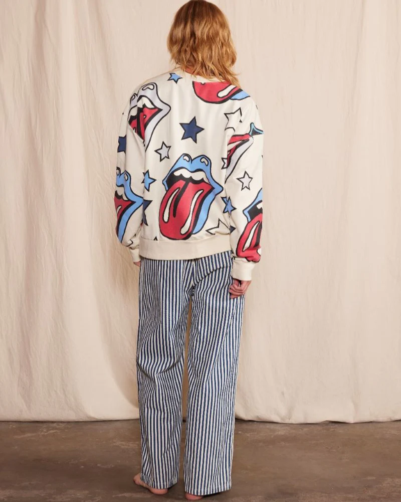 THE ROLLING STONES - LOUD MOUTH OVERSIZED CREWNECK - Image 7