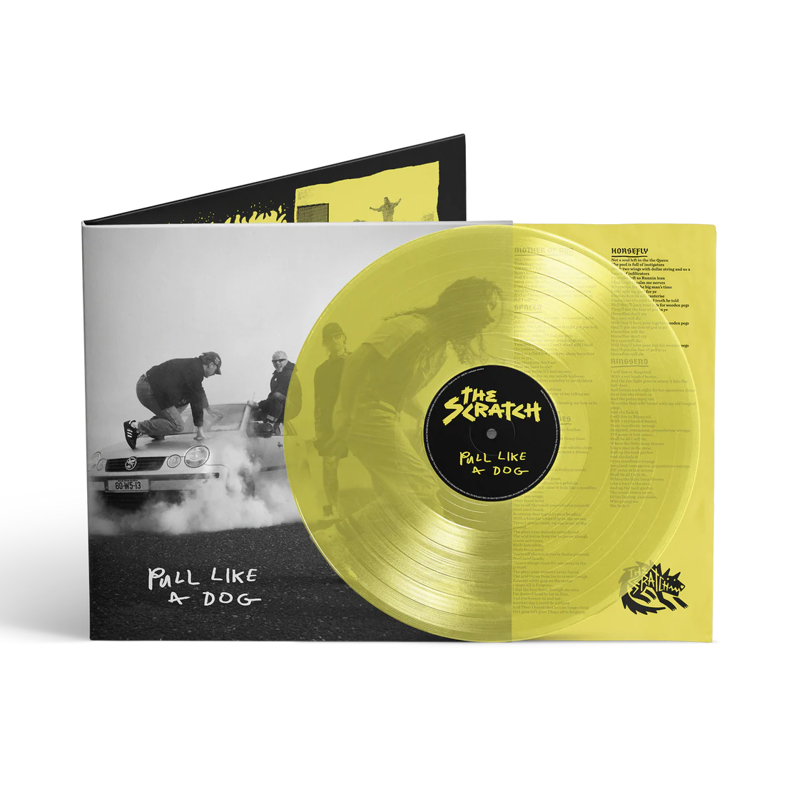 THE SCRATCH - PULL LIKE A DOG - YELLOW COLOR - VINYL LP